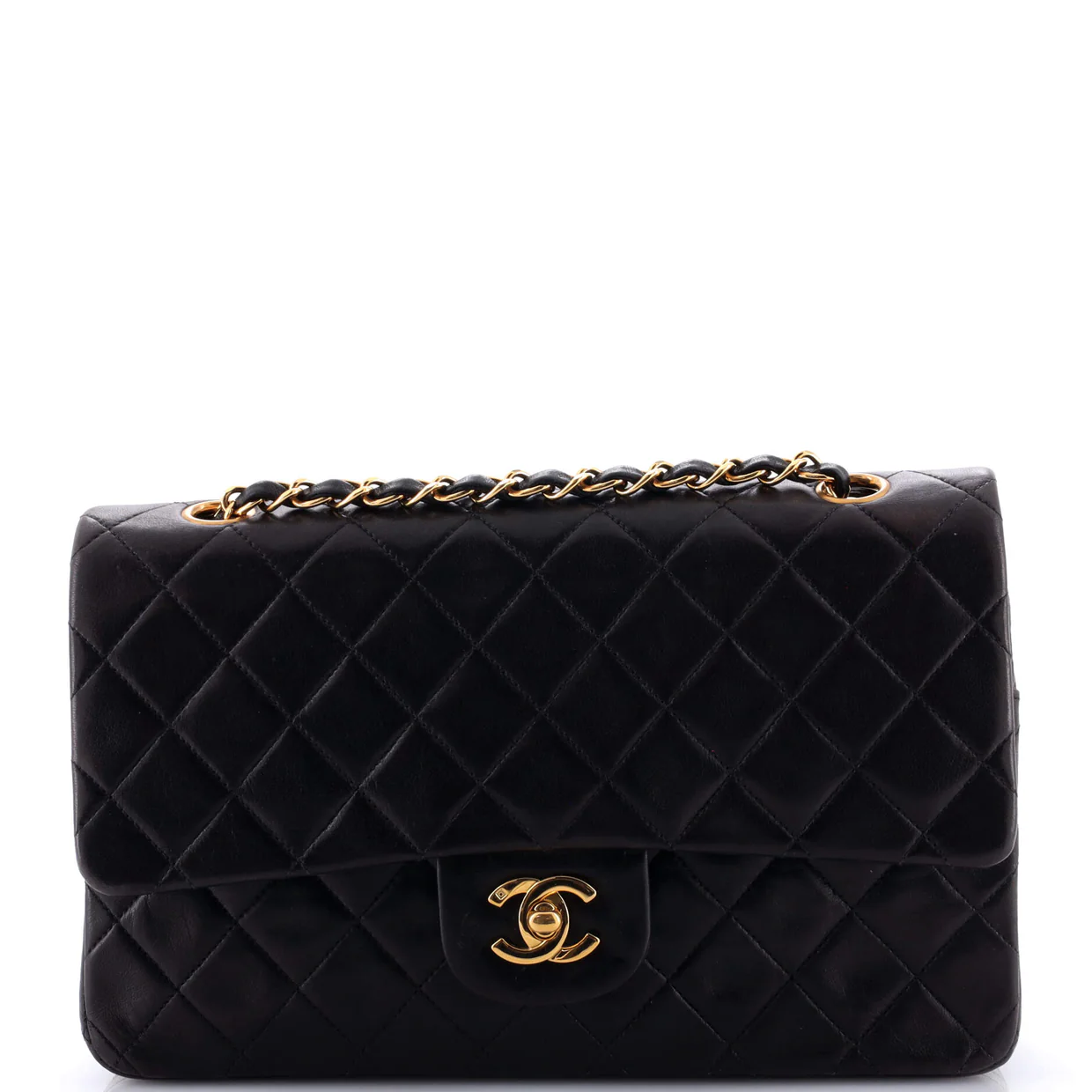 Vintage Classic Double Flap Bag Quilted Lambskin Medium - Deep Luxury