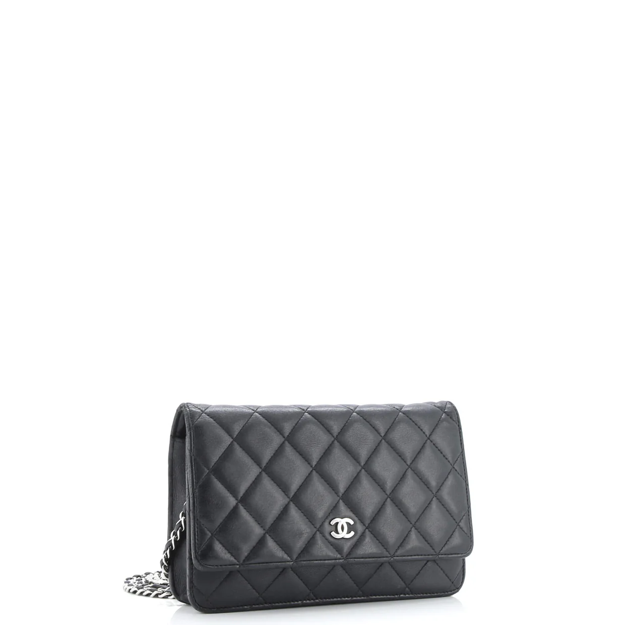 Wallet on Chain Quilted Lambskin - Deep Luxury