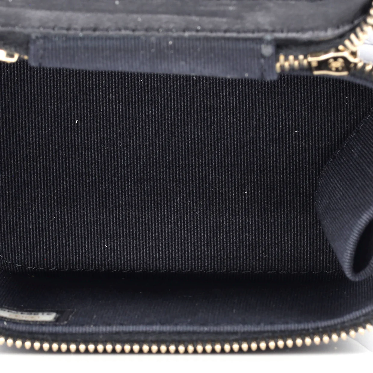Vanity Case with Pearl Chain Quilted Lambskin Mini - Deep Luxury