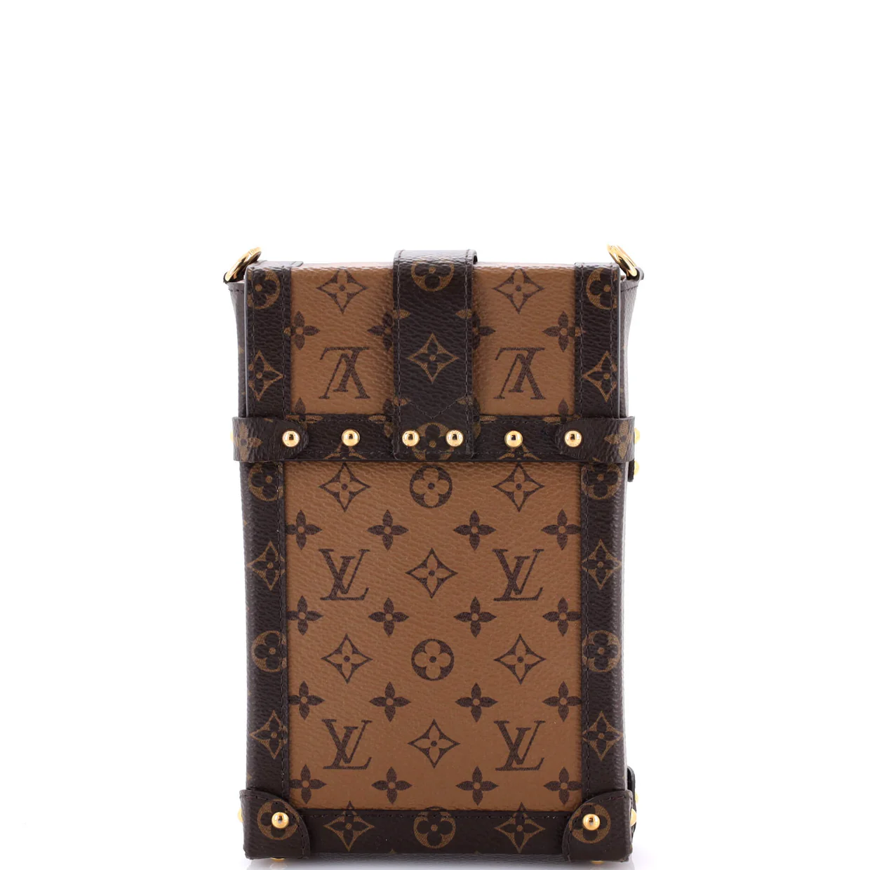 Vertical Trunk Pochette Reverse Monogram Canvas - Deep Luxury
