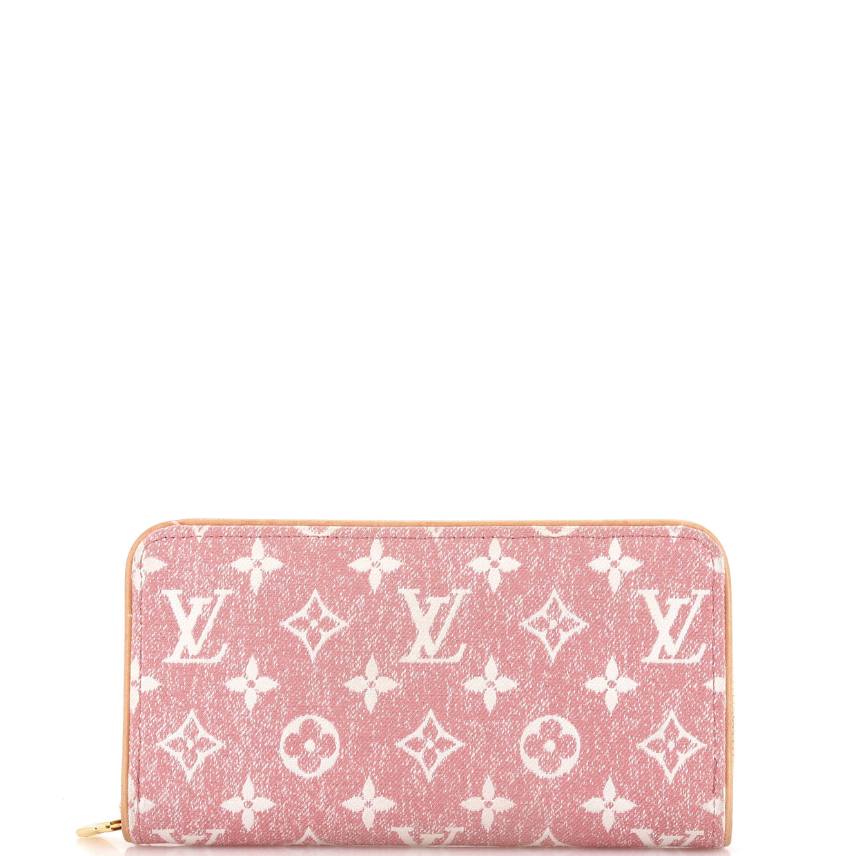 Zippy Wallet Monogram Jacquard Denim - Deep Luxury