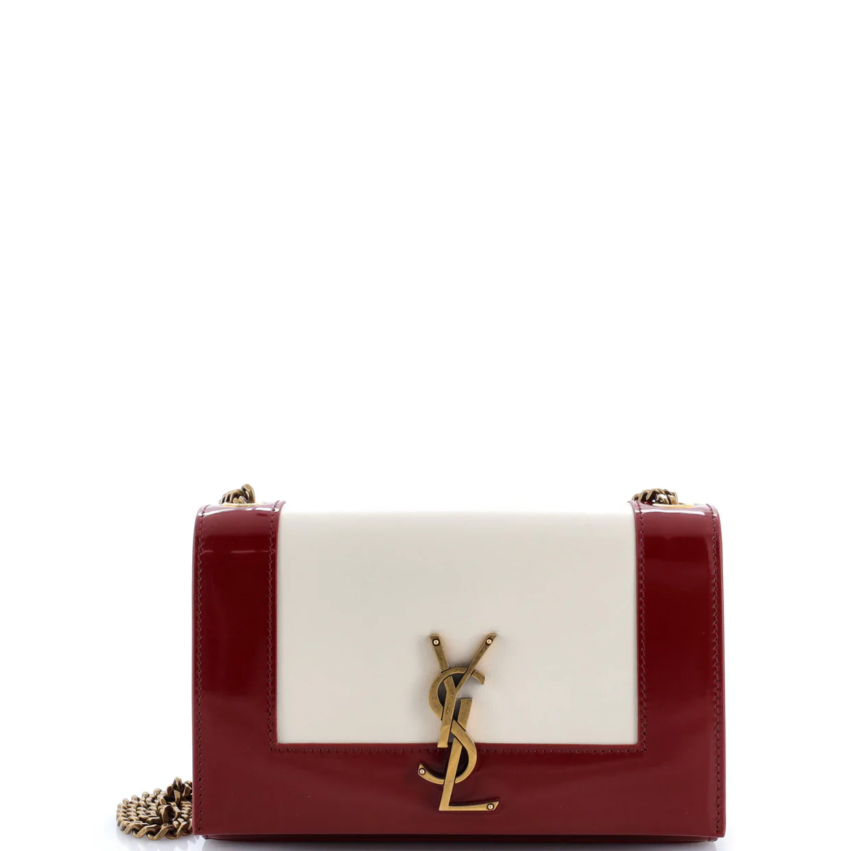 Classic Monogram Crossbody Bag Leather and Patent Small - Deep Luxury