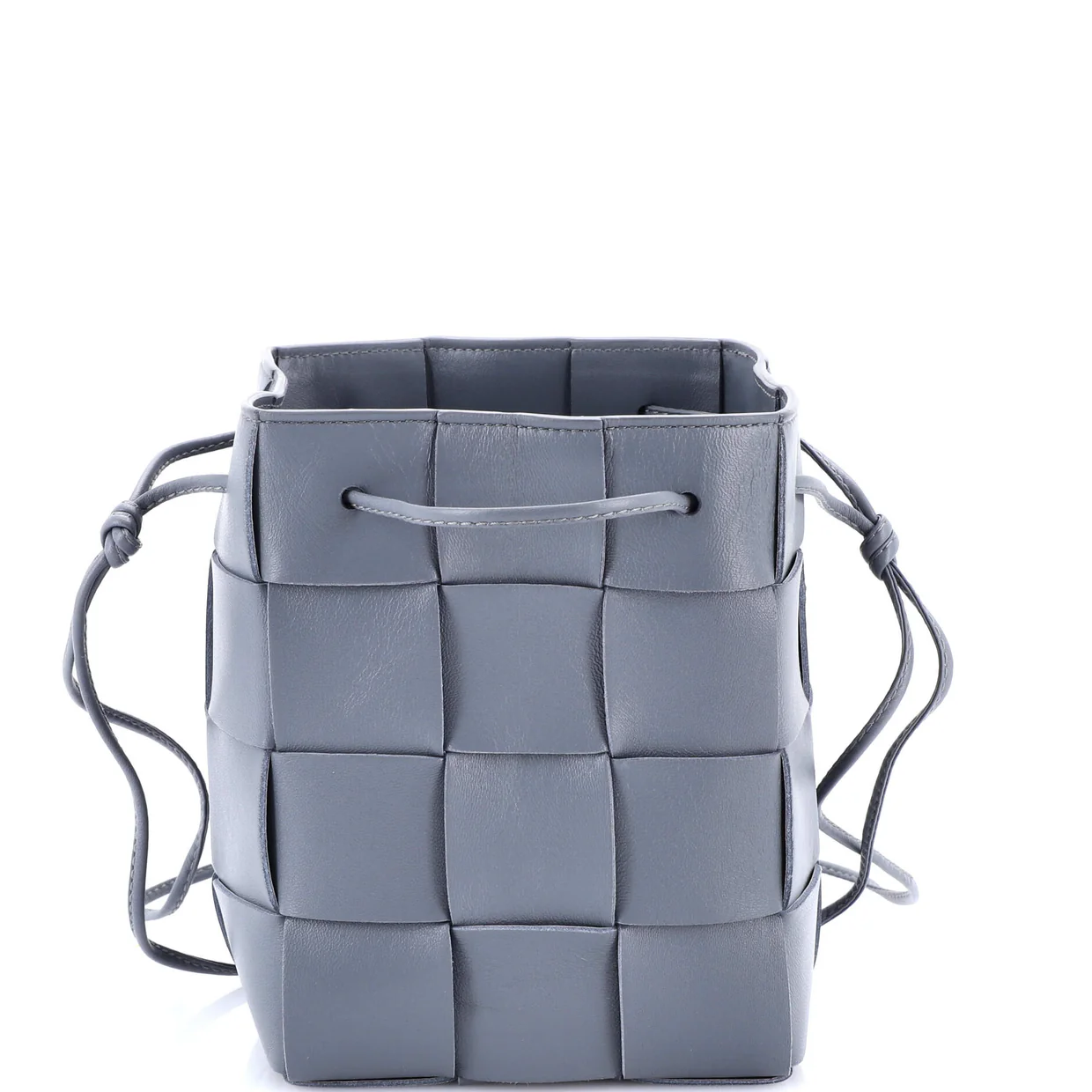 Cassette Bucket Bag Maxi Intrecciato Leather Small - Deep Luxury