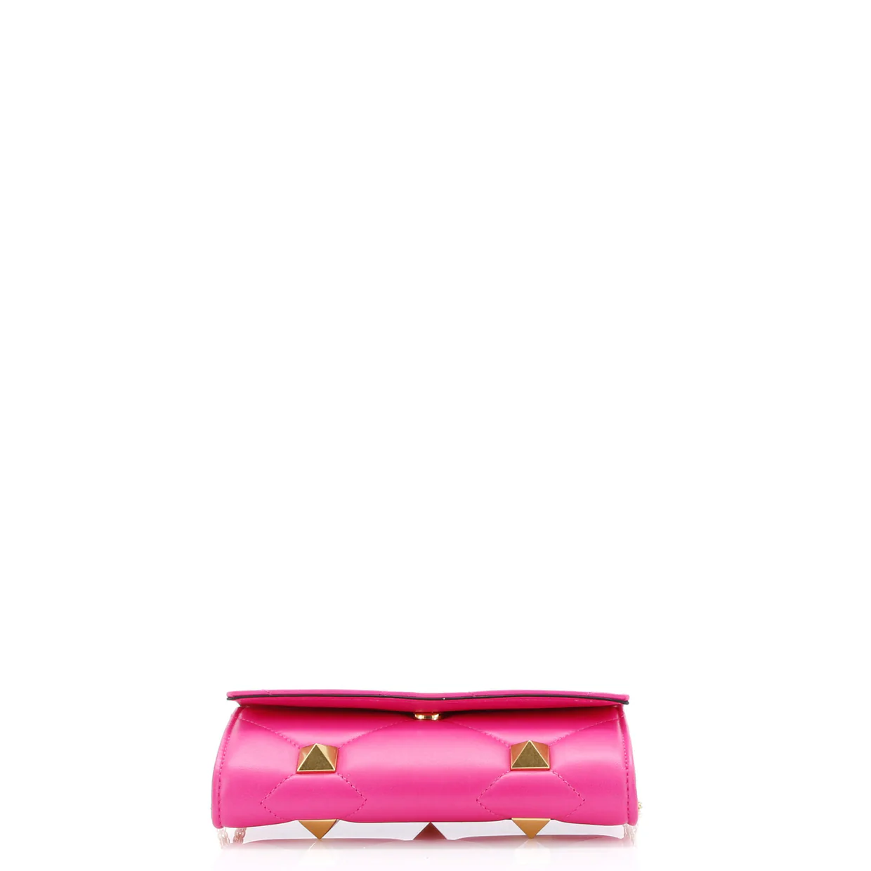 Roman Stud Wallet on Chain Quilted Leather - Deep Luxury