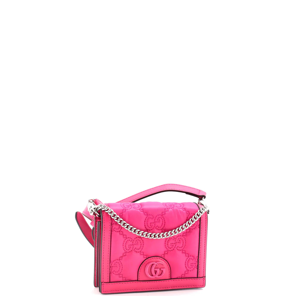 GG Marmont Flap Messenger Bag GG Matelasse Nylon with Leather Mini - Deep Luxury