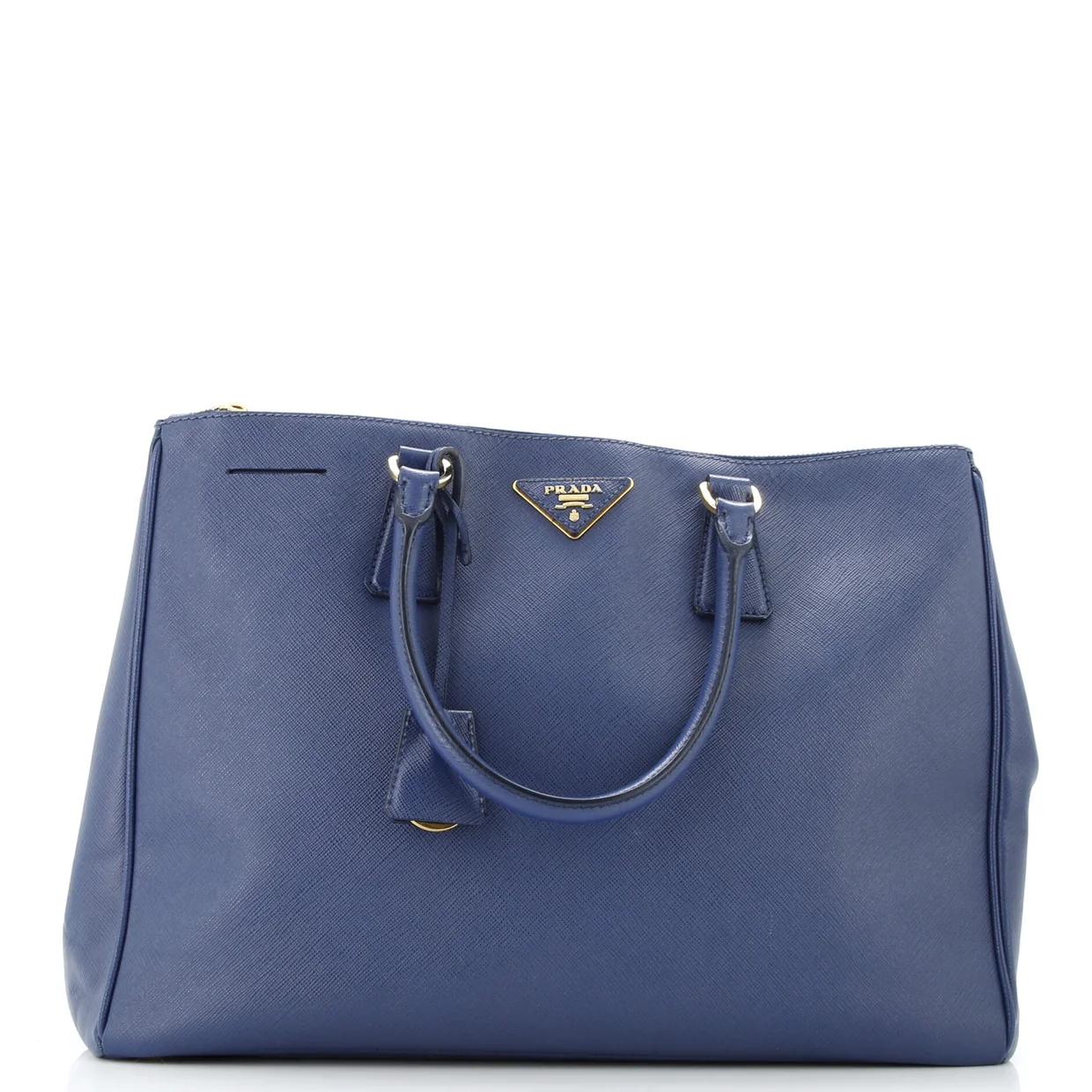 Double Zip Lux Tote Saffiano Leather Large - Deep Luxury