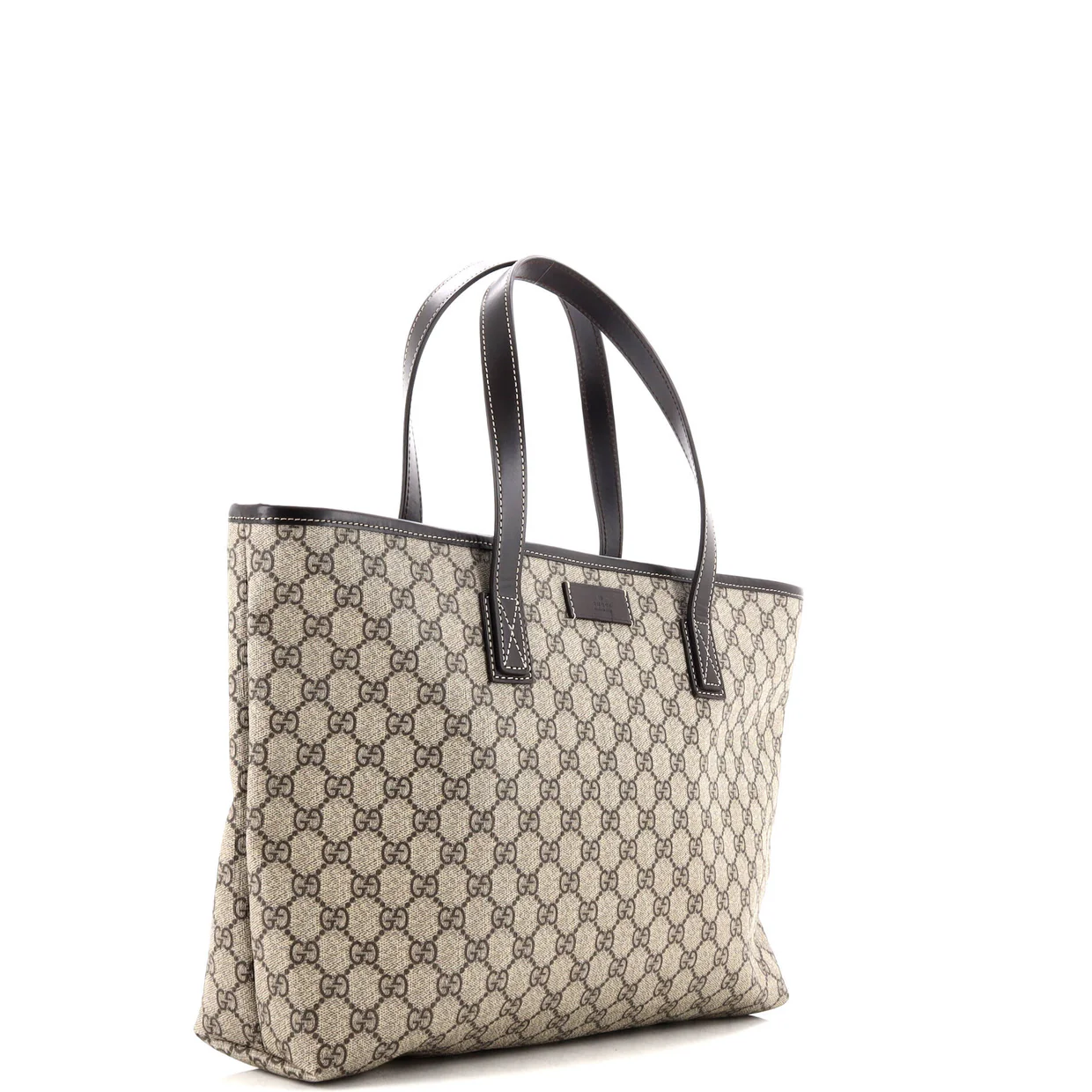 Plus Tote GG Coated Canvas with Leather Large - Deep Luxury