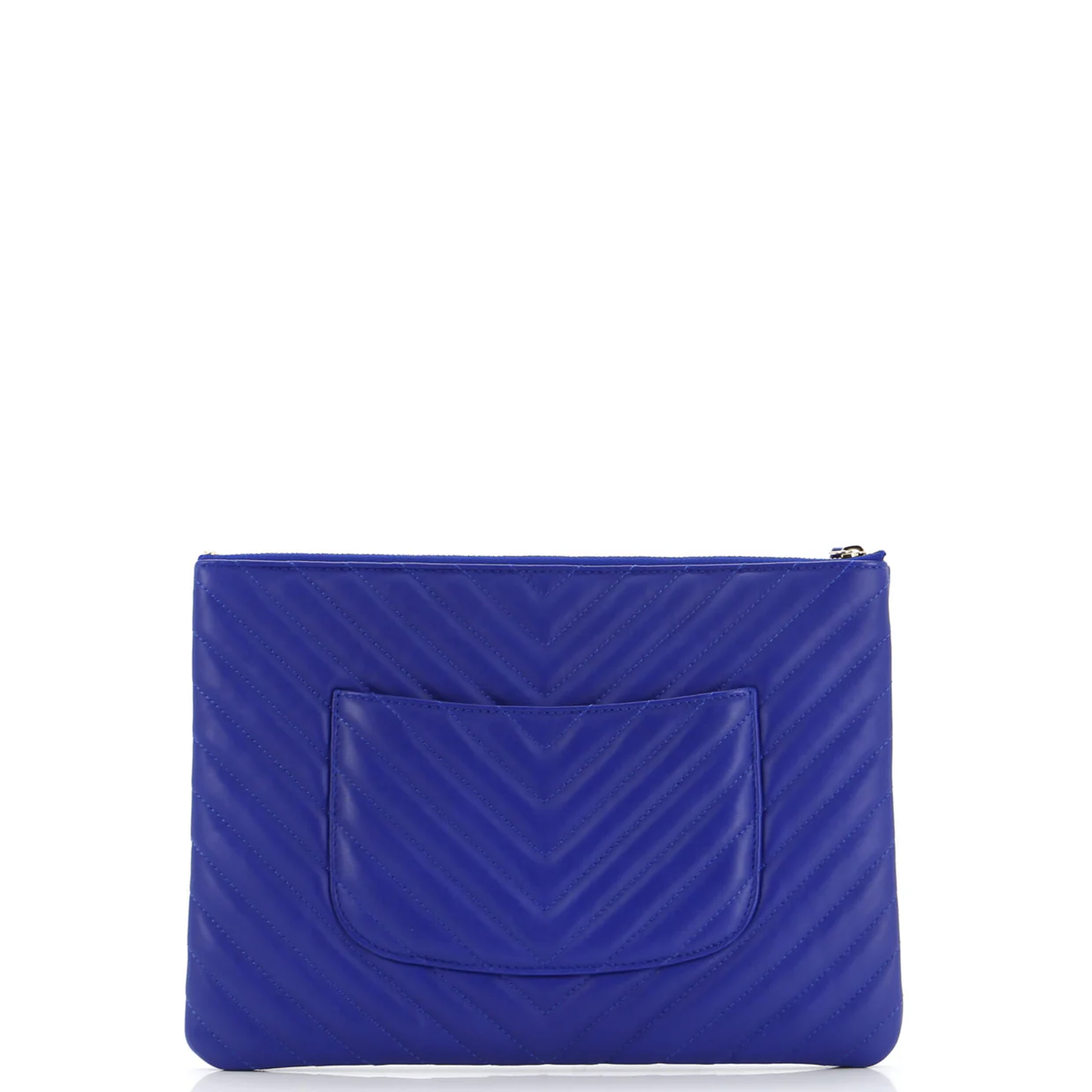 Charm O Case Pouch Chevron Lambskin Medium - Deep Luxury