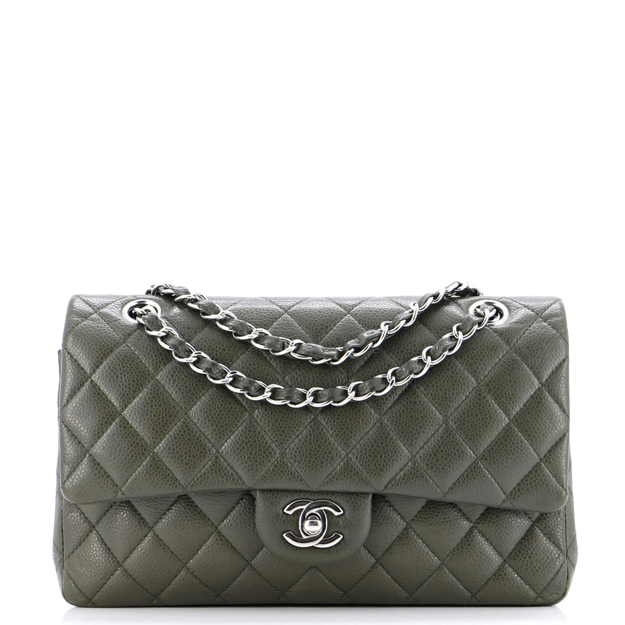 Classic Double Flap Bag Quilted Caviar Medium - Deep Luxury