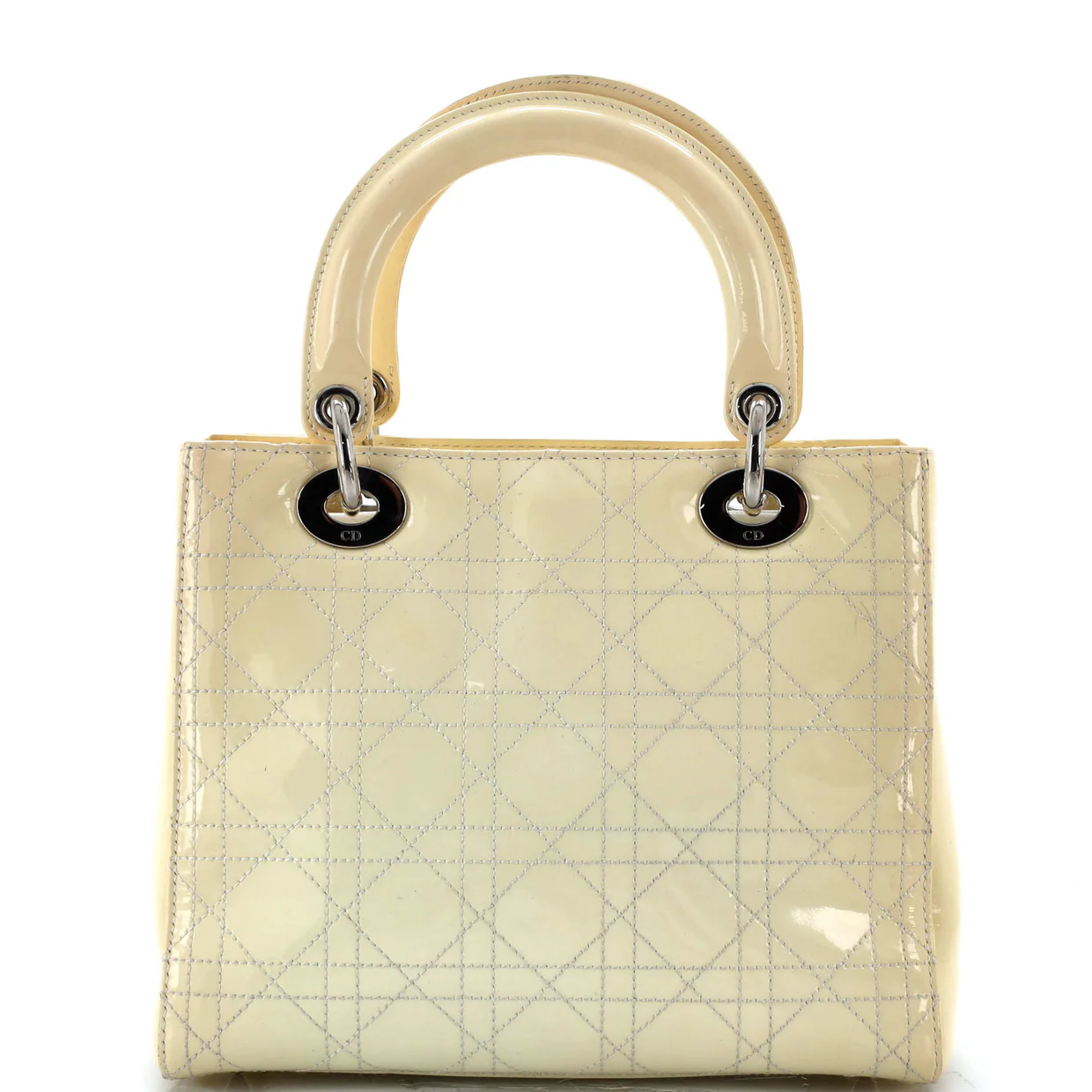 Lady Dior Bag Cannage Quilt Patent Medium - Deep Luxury