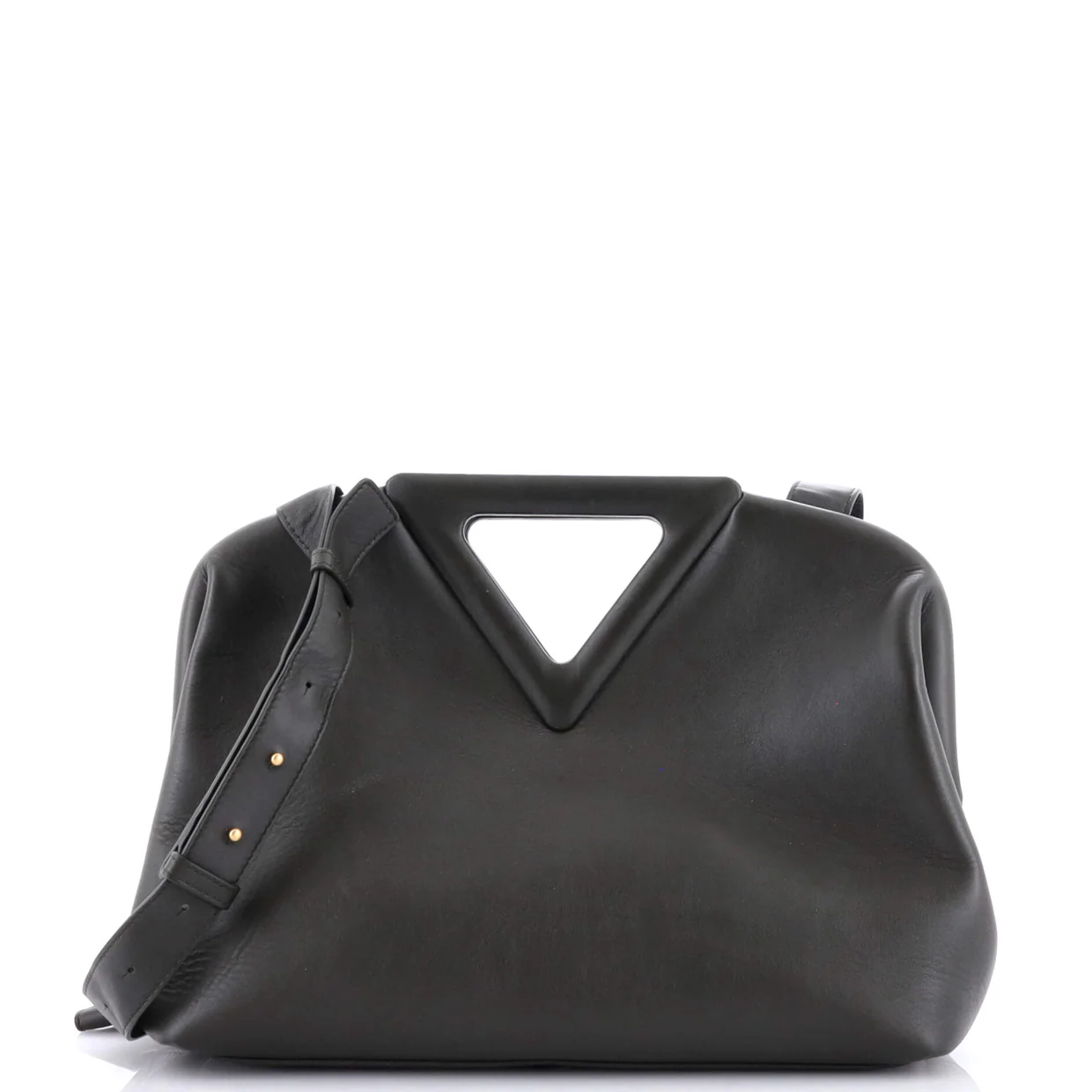 Point Shoulder Bag Leather Medium - Deep Luxury