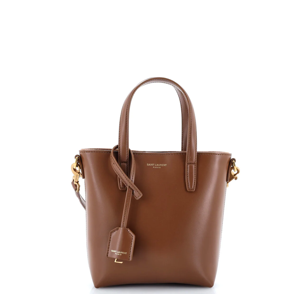 Shopper Tote Leather Mini Toy - Deep Luxury