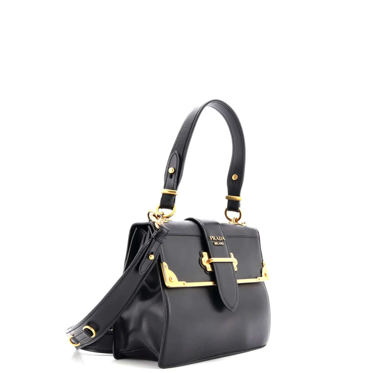 Cahier Convertible Shoulder Bag City Calf and Saffiano Medium - Deep Luxury