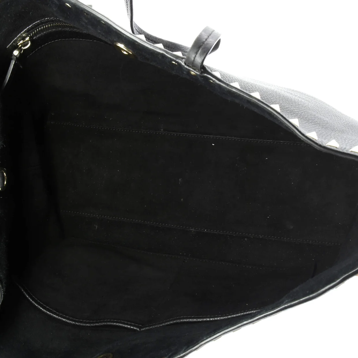 Rockstud Shopper Tote Leather Large - Deep Luxury