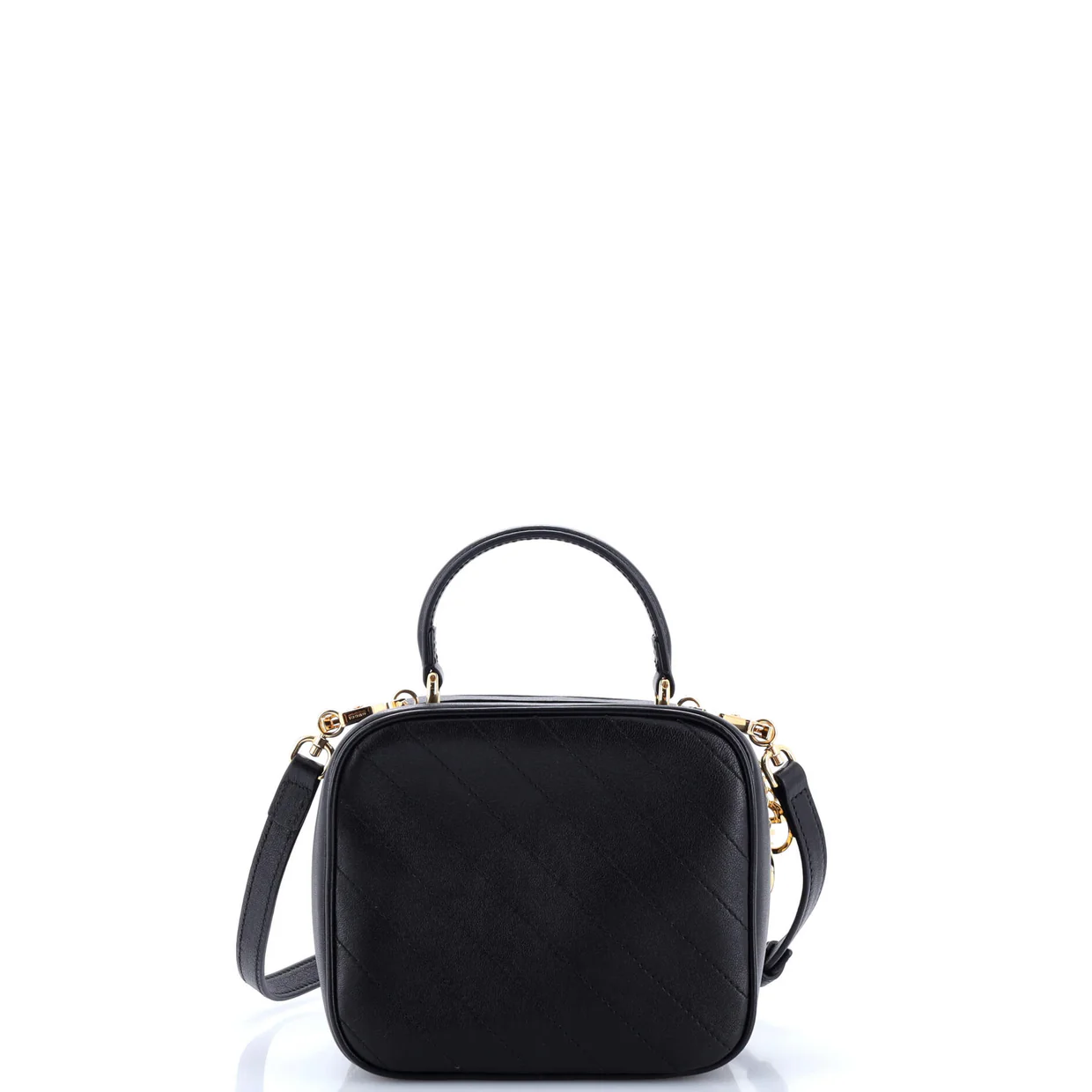 Blondie NM Top Handle Shoulder Bag Diagonal Quilted Leather - Deep Luxury