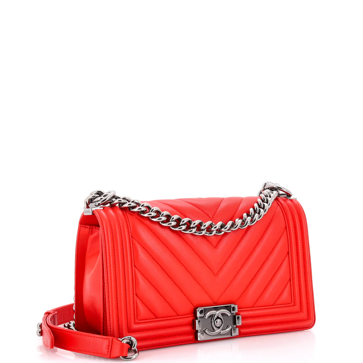 Boy Flap Bag Chevron Lambskin Old Medium - Deep Luxury