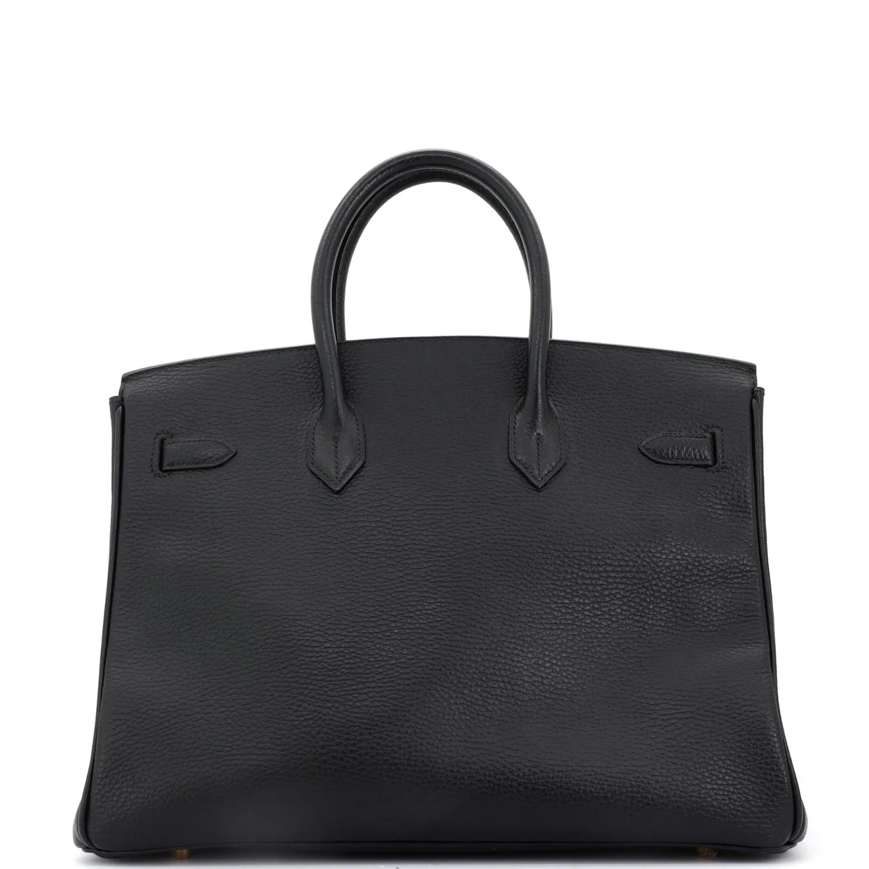 Birkin Handbag Noir Ardennes with Gold Hardware 35 - Deep Luxury