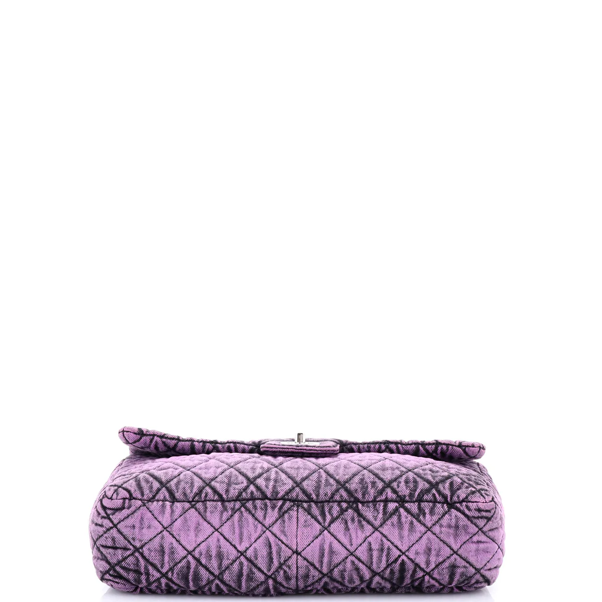 Denimpression Flap Bag Quilted Distressed Denim Medium - Deep Luxury