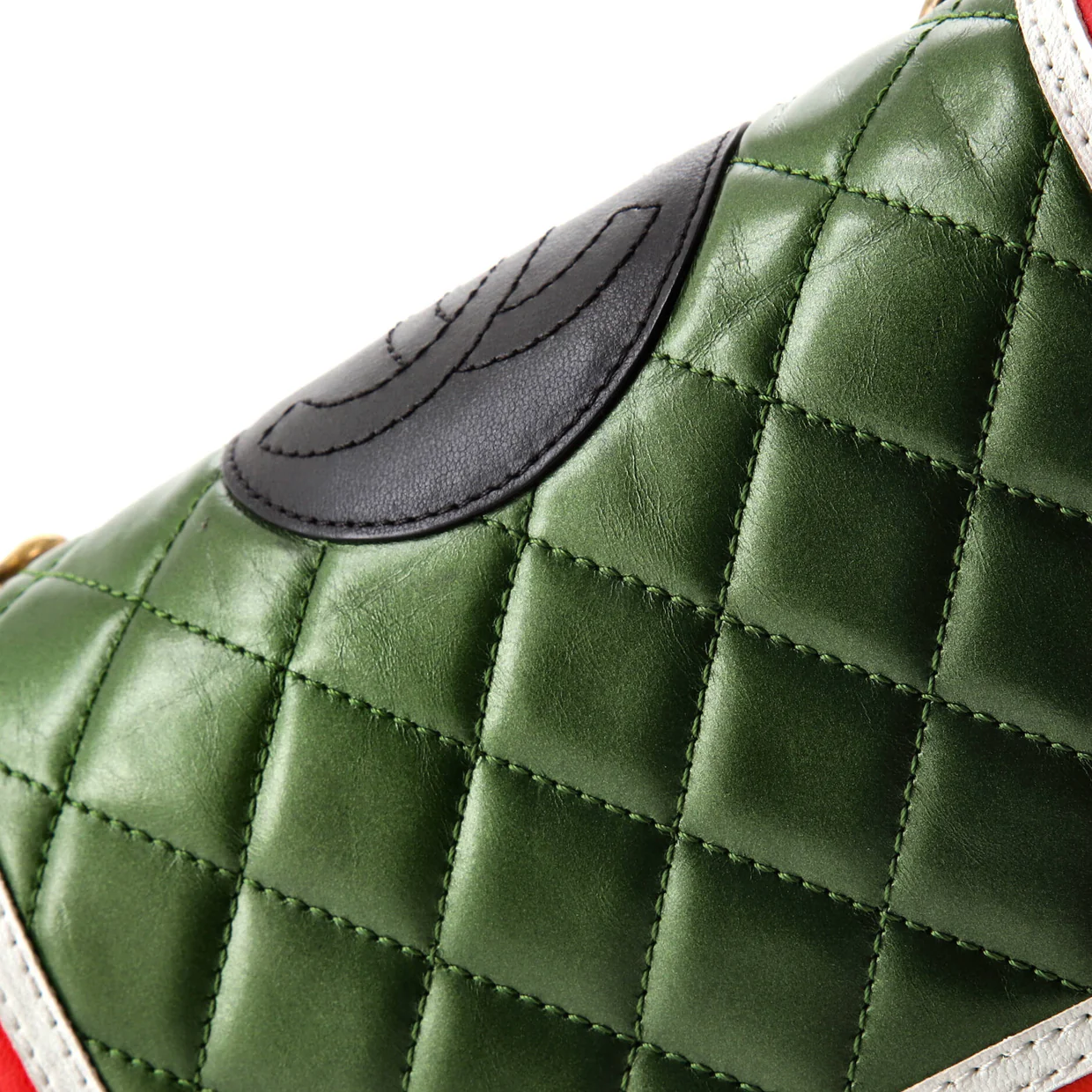 Crest Boy Flap Bag Quilted Lambskin Old Medium - Deep Luxury