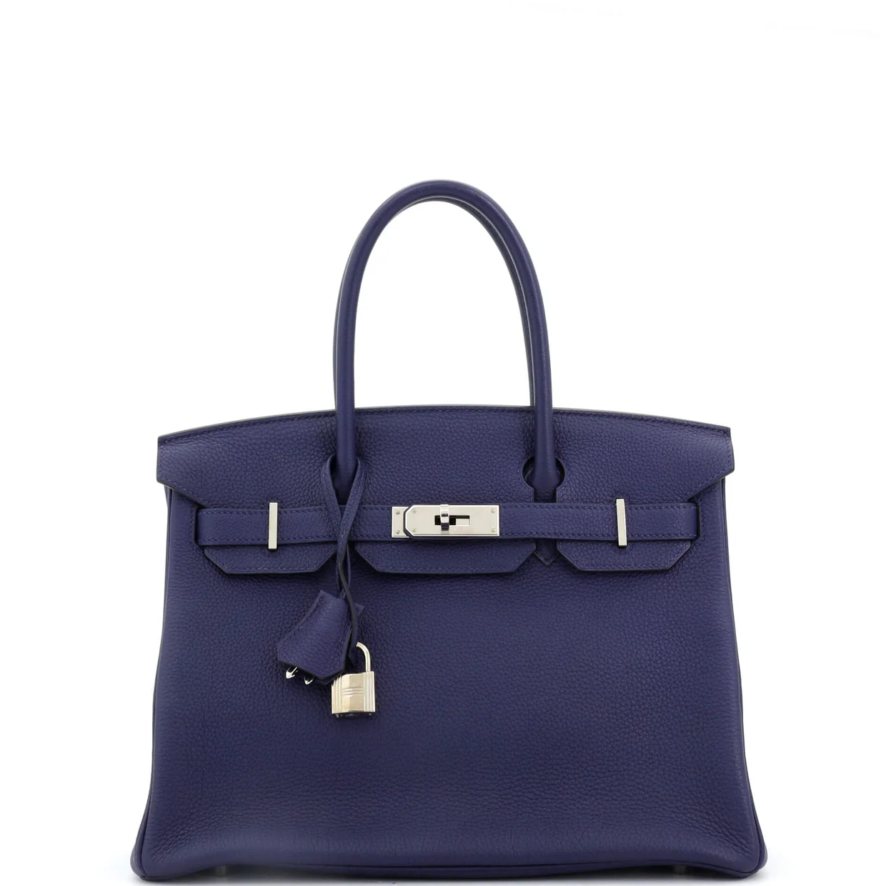 Birkin Handbag Bleu Encre Togo with Palladium Hardware 30 - Deep Luxury