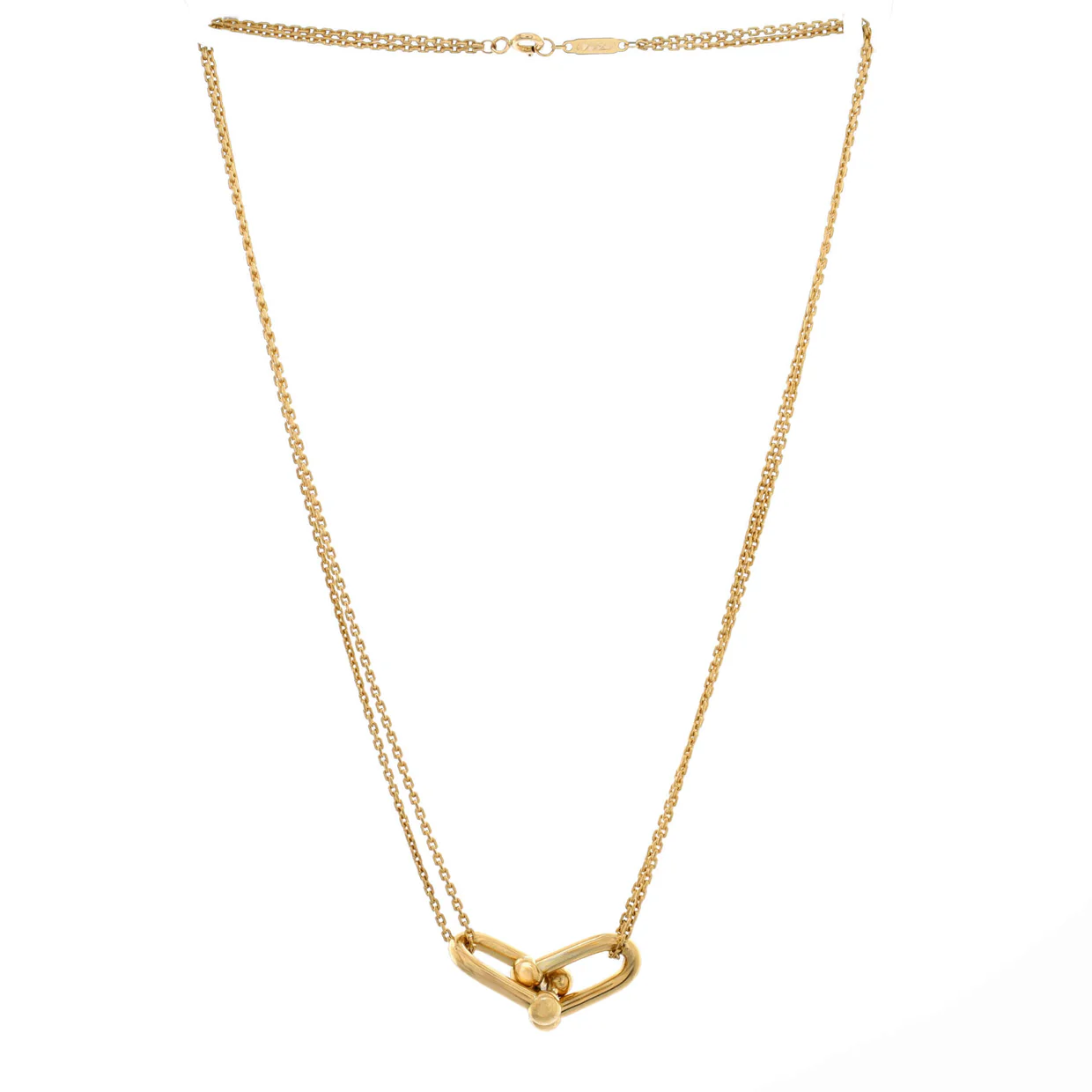 HardWear Double Link Pendant Necklace 18K Yellow Gold - Deep Luxury