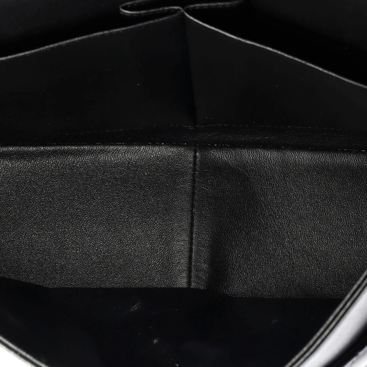 So Black Classic Double Flap Bag Chevron Lambskin Jumbo - Deep Luxury