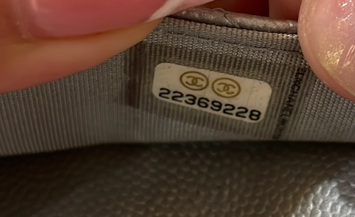 Boy Wallet on Chain Chevron Calfskin - Deep Luxury