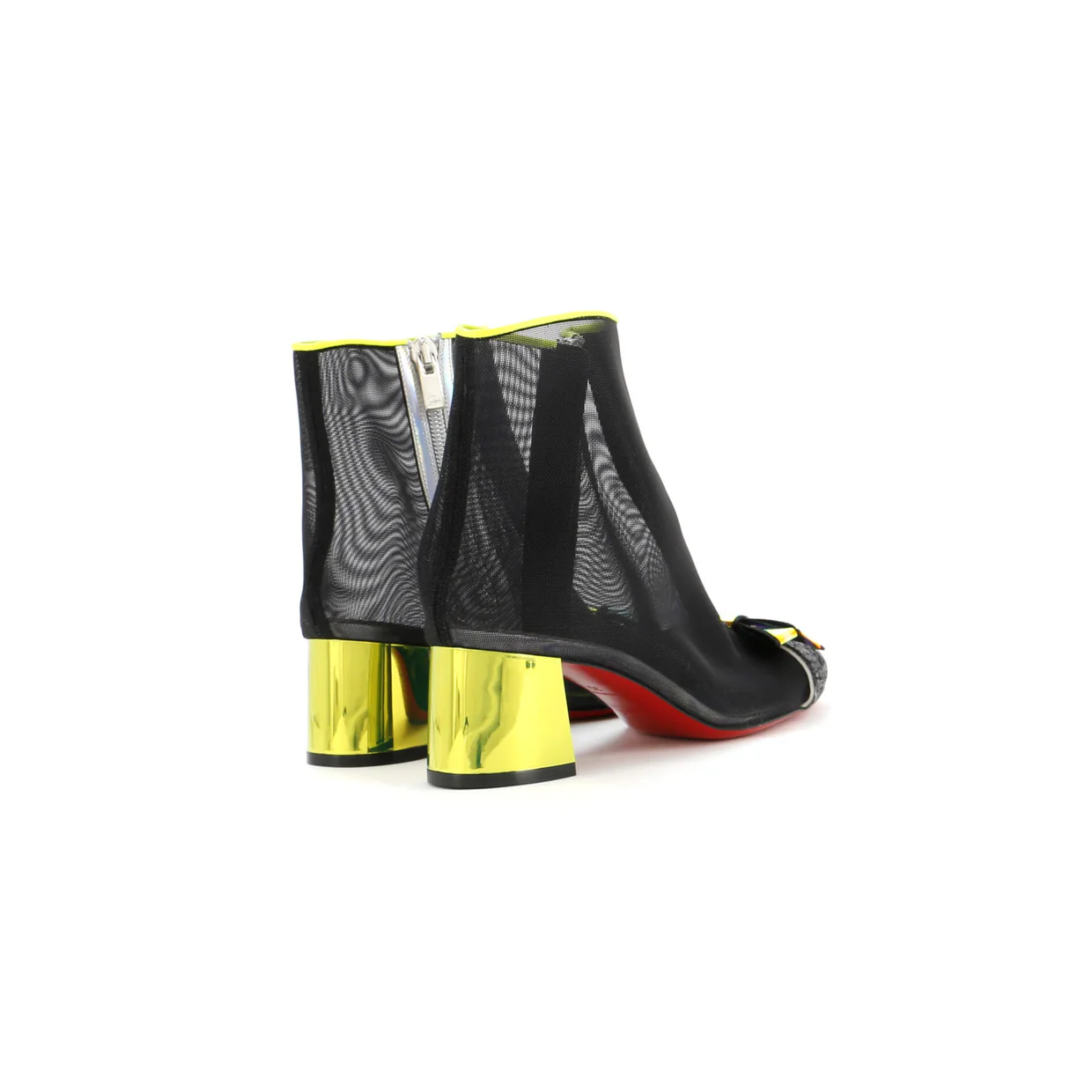 Women's Checkypoint Booties Mesh and Patent 55 - Deep Luxury