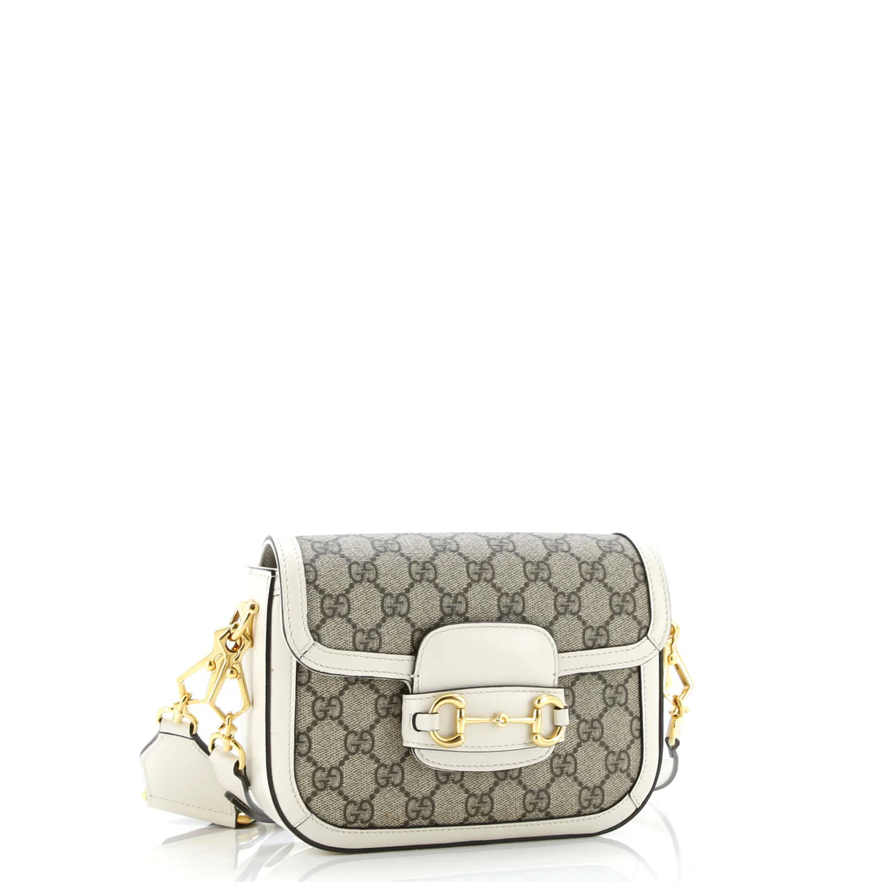 Horsebit 1955 Shoulder Bag GG Coated Canvas with Leather Mini - Deep Luxury