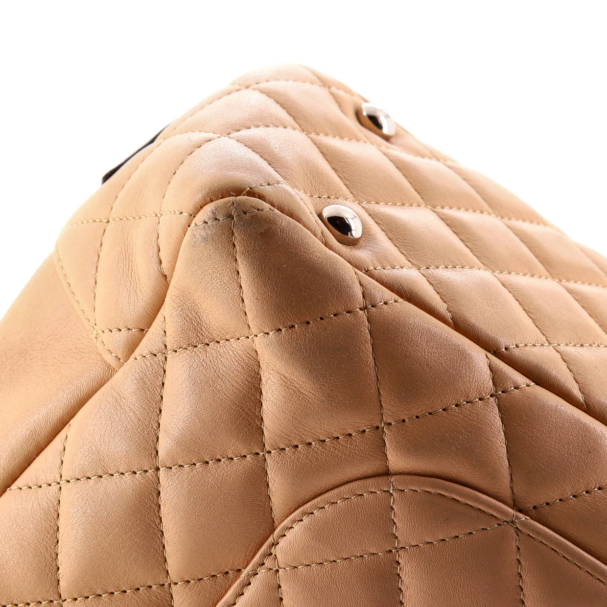 Cambon Bowler Bag Quilted Leather Medium - Deep Luxury