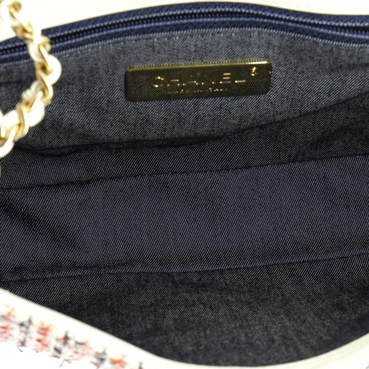 CC Mania Flap Bag Tweed with Lambskin Small - Deep Luxury