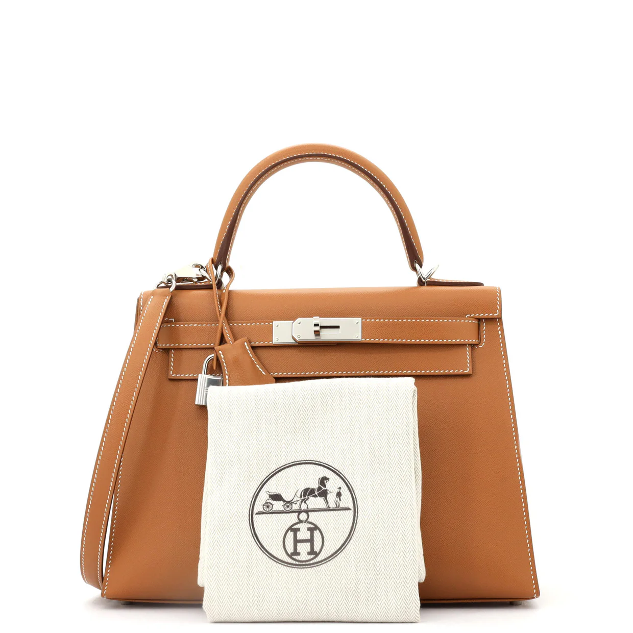 Kelly Handbag Gold Madame with Palladium Hardware 28 - Deep Luxury