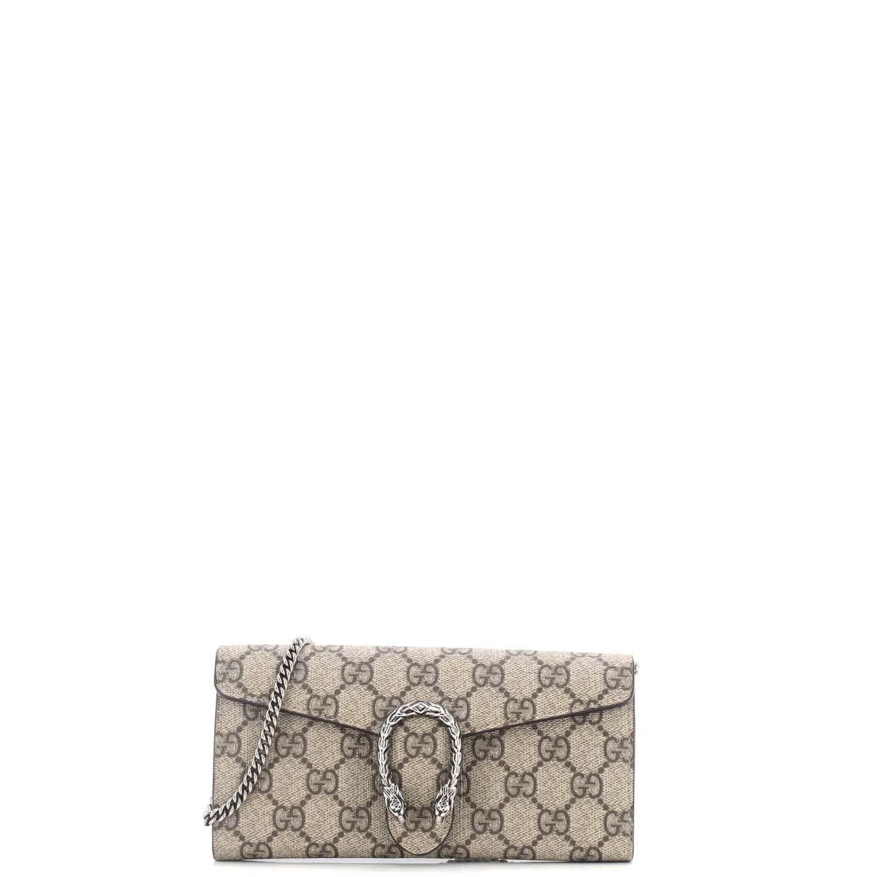 Dionysus Chain Wallet GG Coated Canvas Long - Deep Luxury