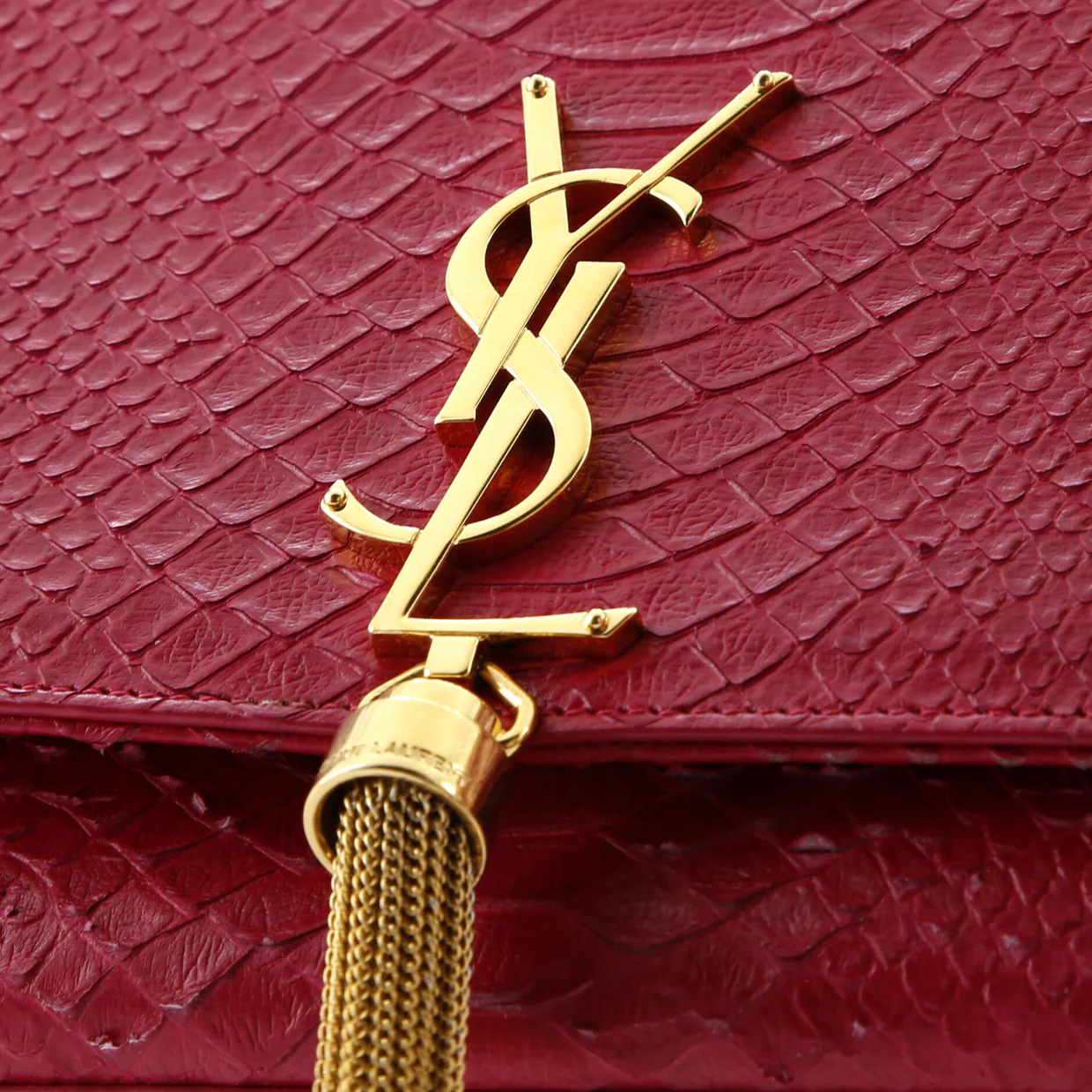 Classic Monogram Tassel Crossbody Bag Python Medium - Deep Luxury
