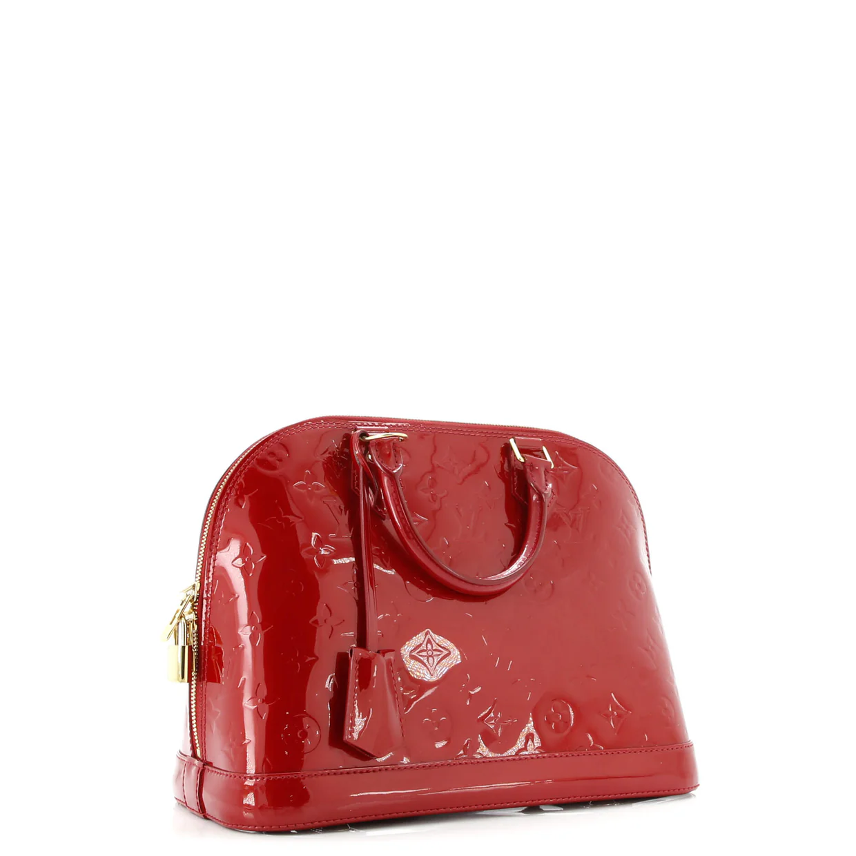 Alma Handbag Monogram Vernis PM - Deep Luxury