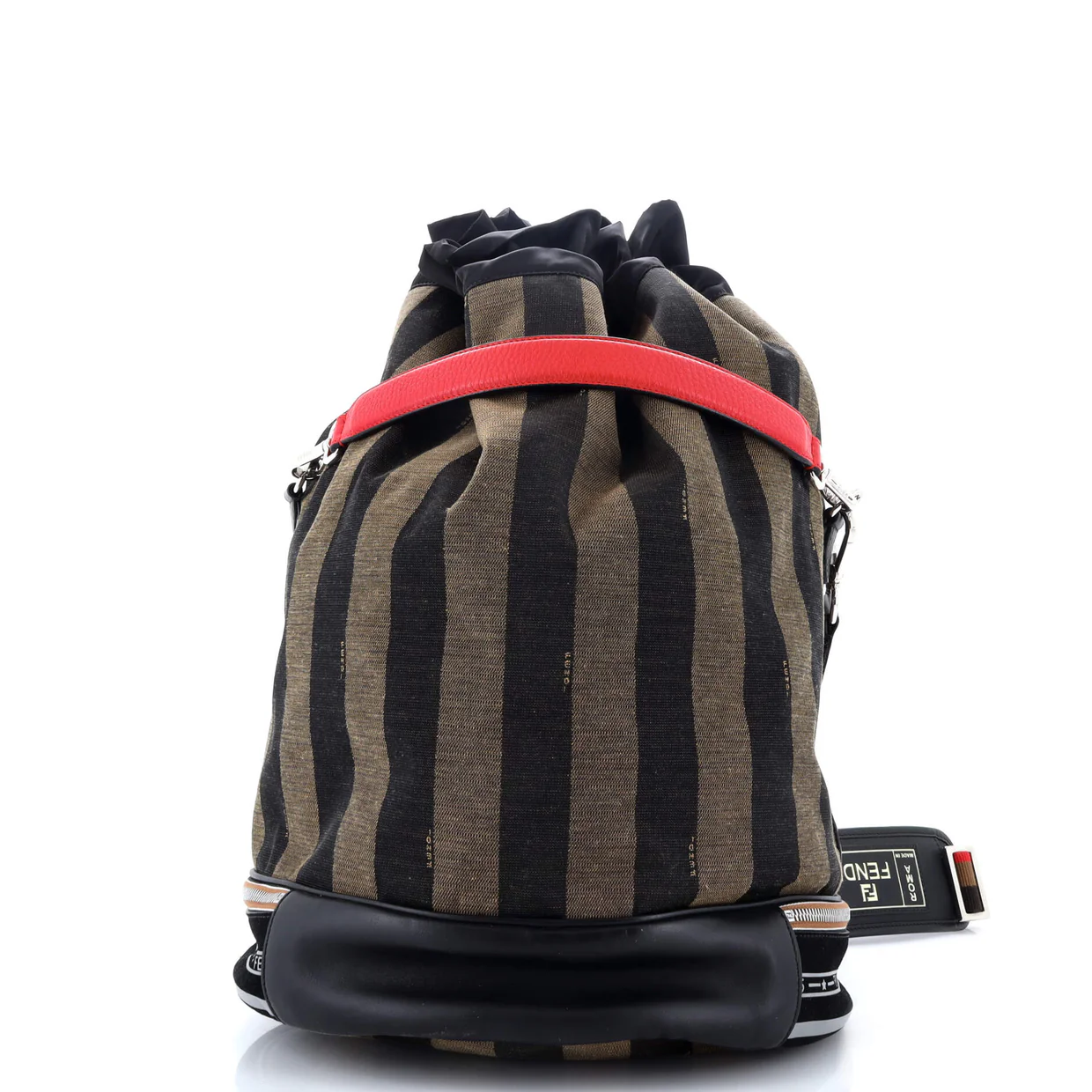 Mon Tresor Holdall Bucket Bag Pequin Canvas Large - Deep Luxury