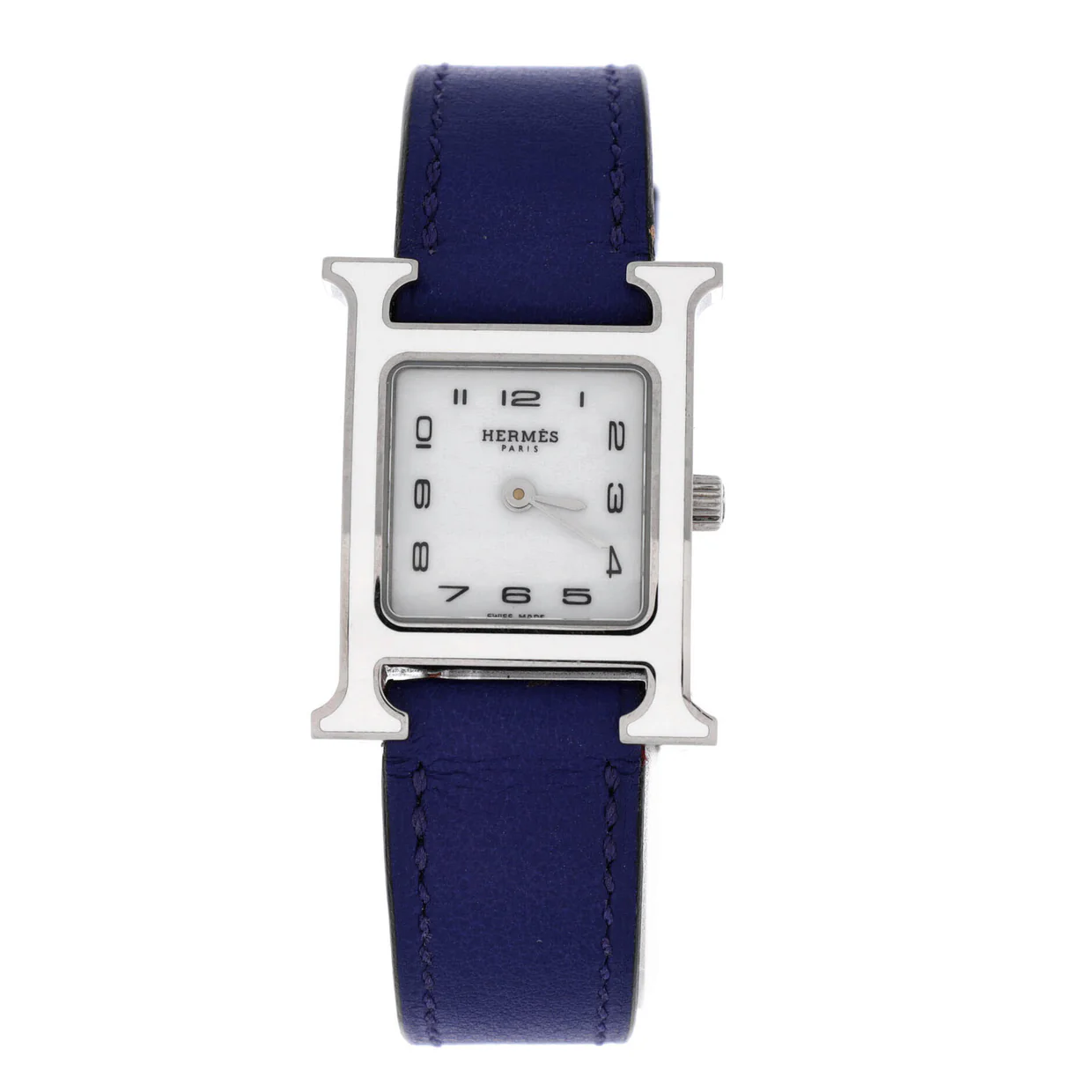 Heure H Quartz Watch Plated Metal and Leather 21 - Deep Luxury