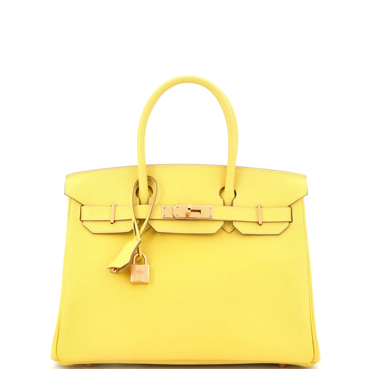 Birkin Handbag Lime Epsom with Gold Hardware 30 - Deep Luxury