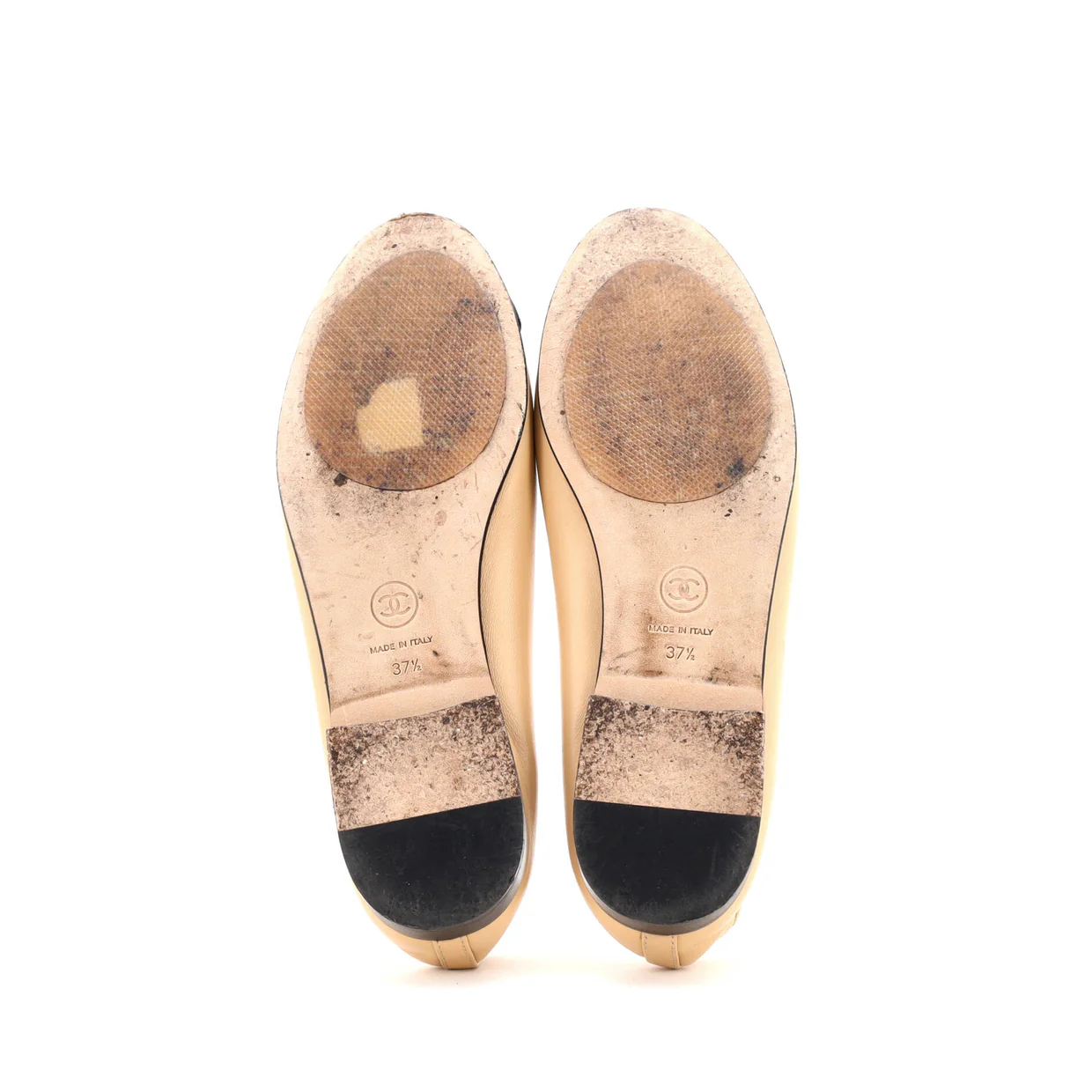 Women's CC Cap Toe Bow Ballerina Flats Leather - Deep Luxury