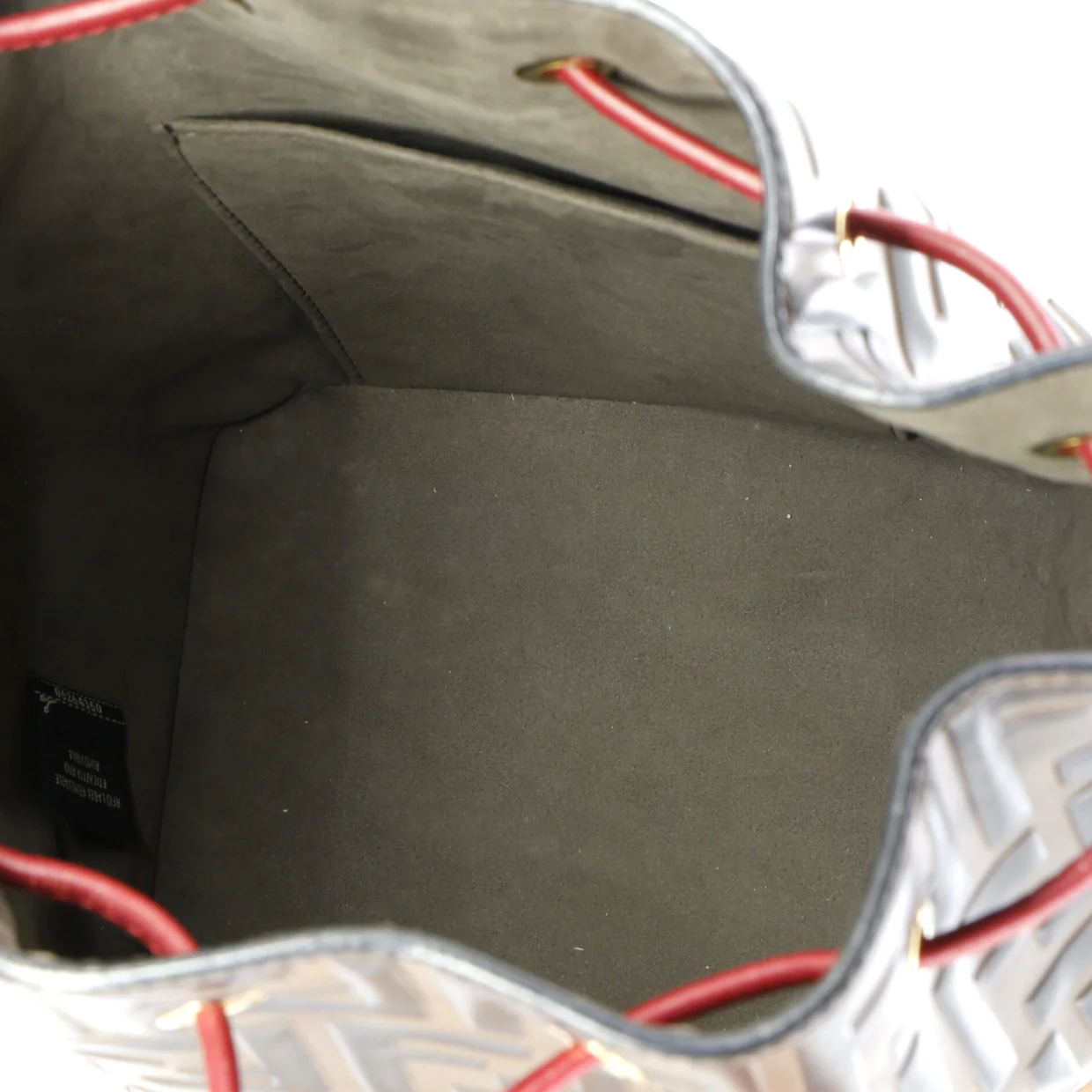 Mon Tresor Bucket Bag Zucca Embossed Leather Small - Deep Luxury