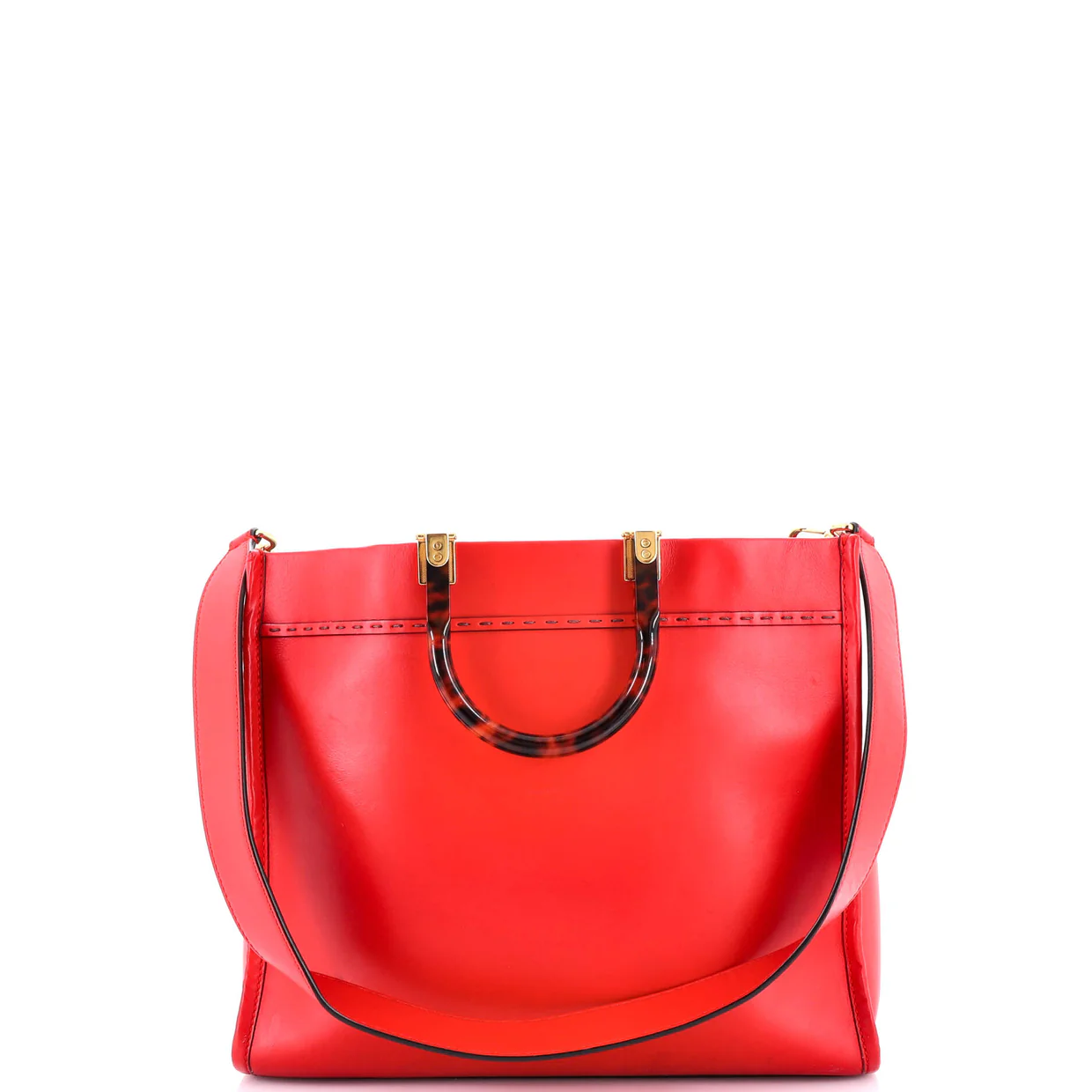 Sunshine Shopper Tote Leather Medium - Deep Luxury