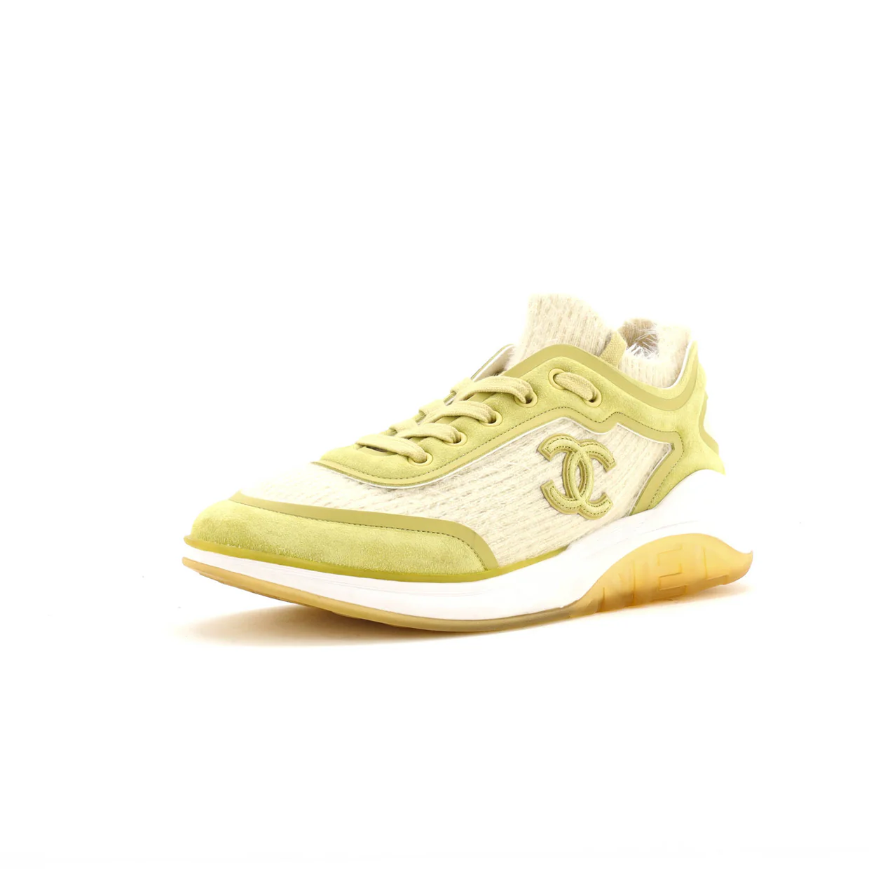Women's CC Sneakers Stretch Fabric and Suede - Deep Luxury