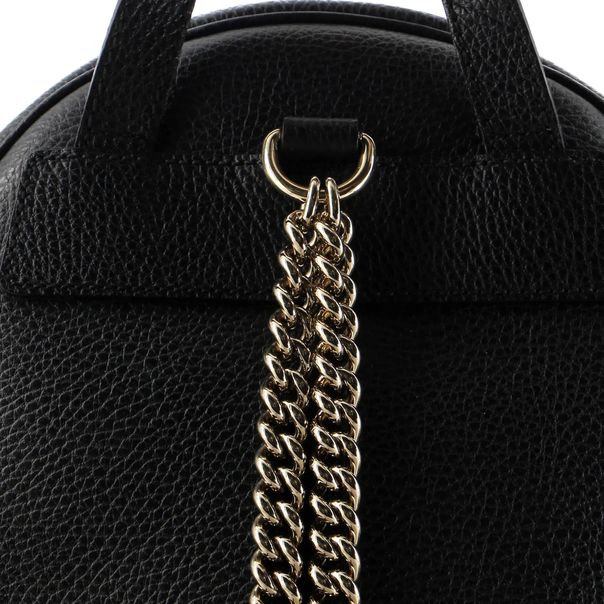 Soho Chain Backpack Leather - Deep Luxury