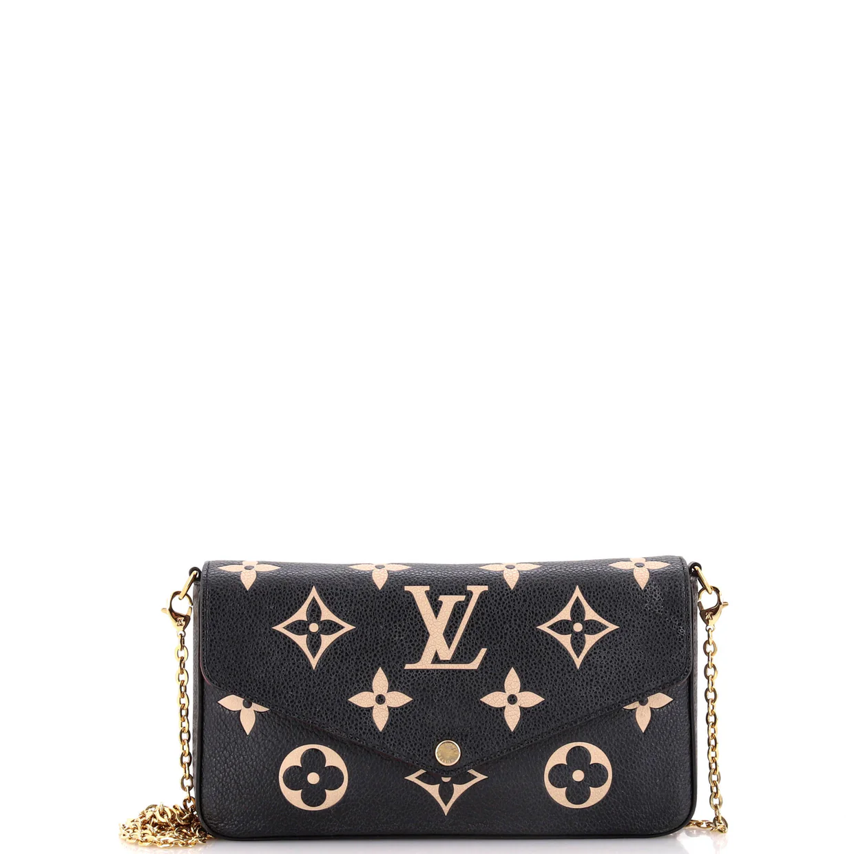 Felicie Pochette Bicolor Monogram Empreinte Giant - Deep Luxury