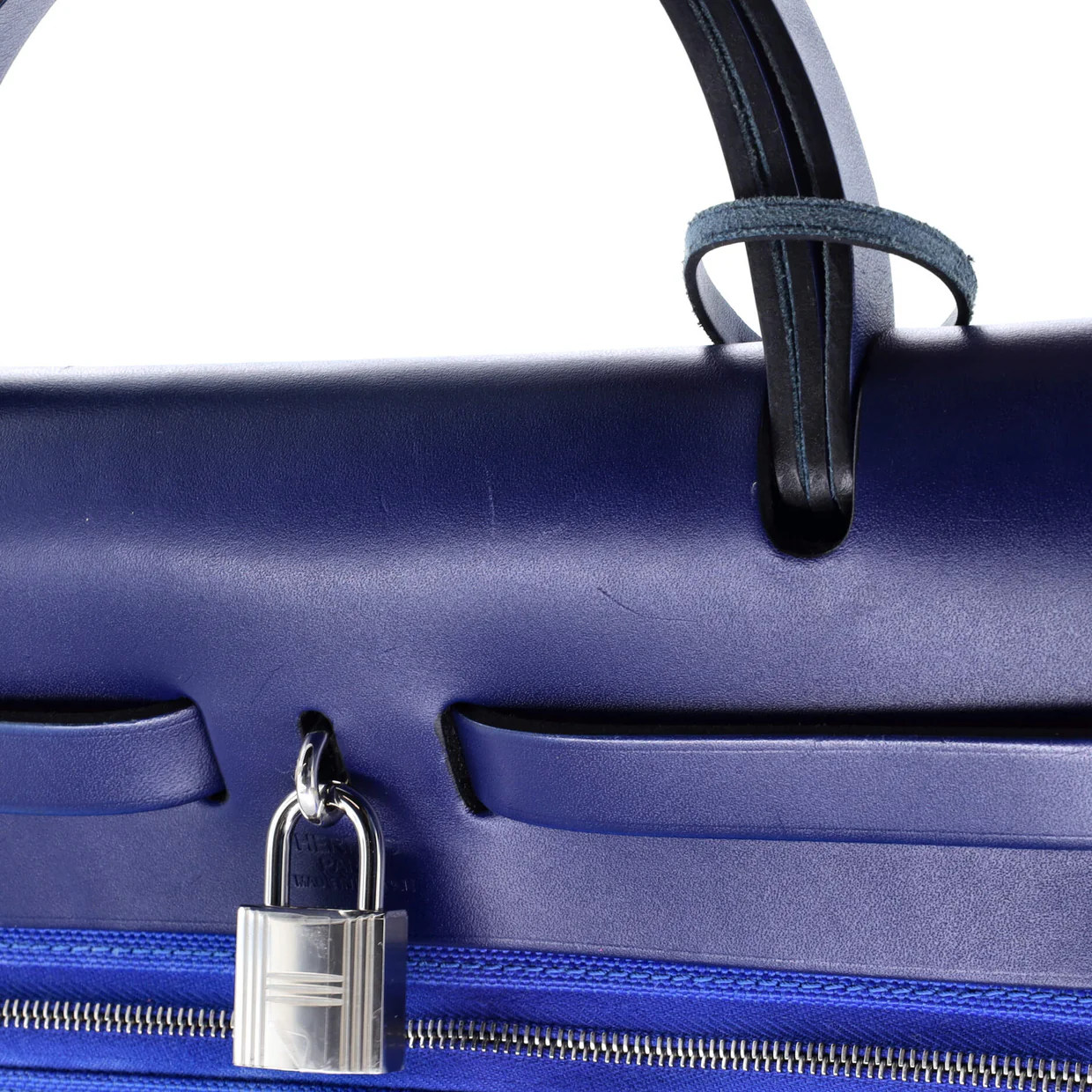 Herbag Zip Leather and Toile 31 - Deep Luxury