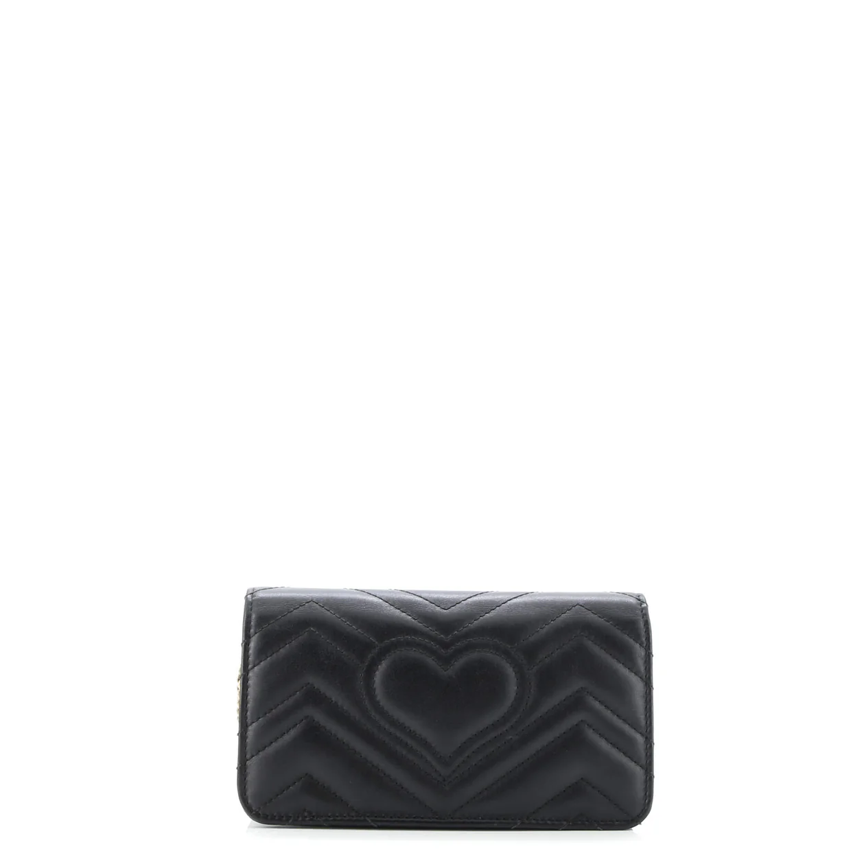 GG Marmont Chain Flap Bag Embellished Matelasse Leather Mini - Deep Luxury