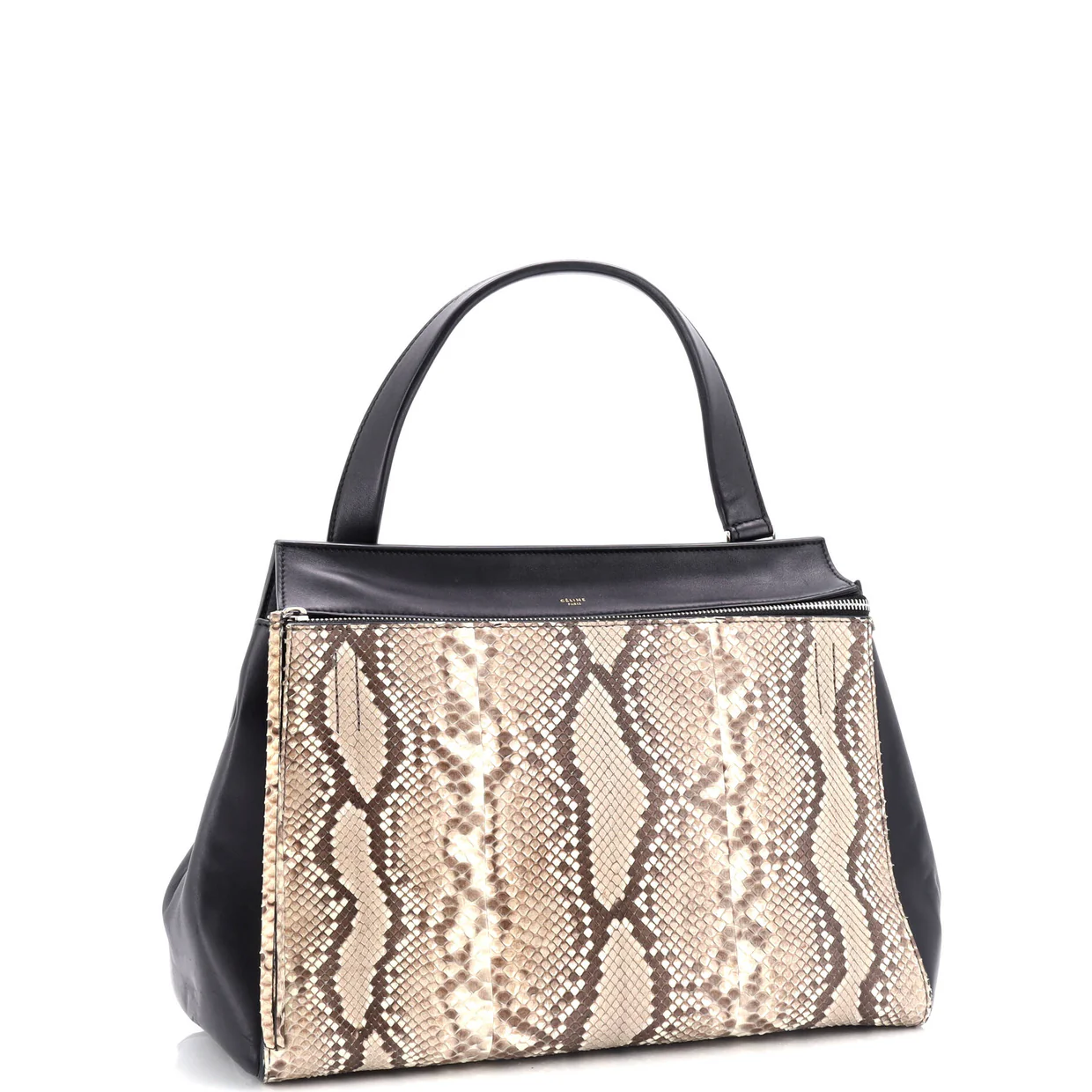 Edge Bag Python and Leather Medium - Deep Luxury