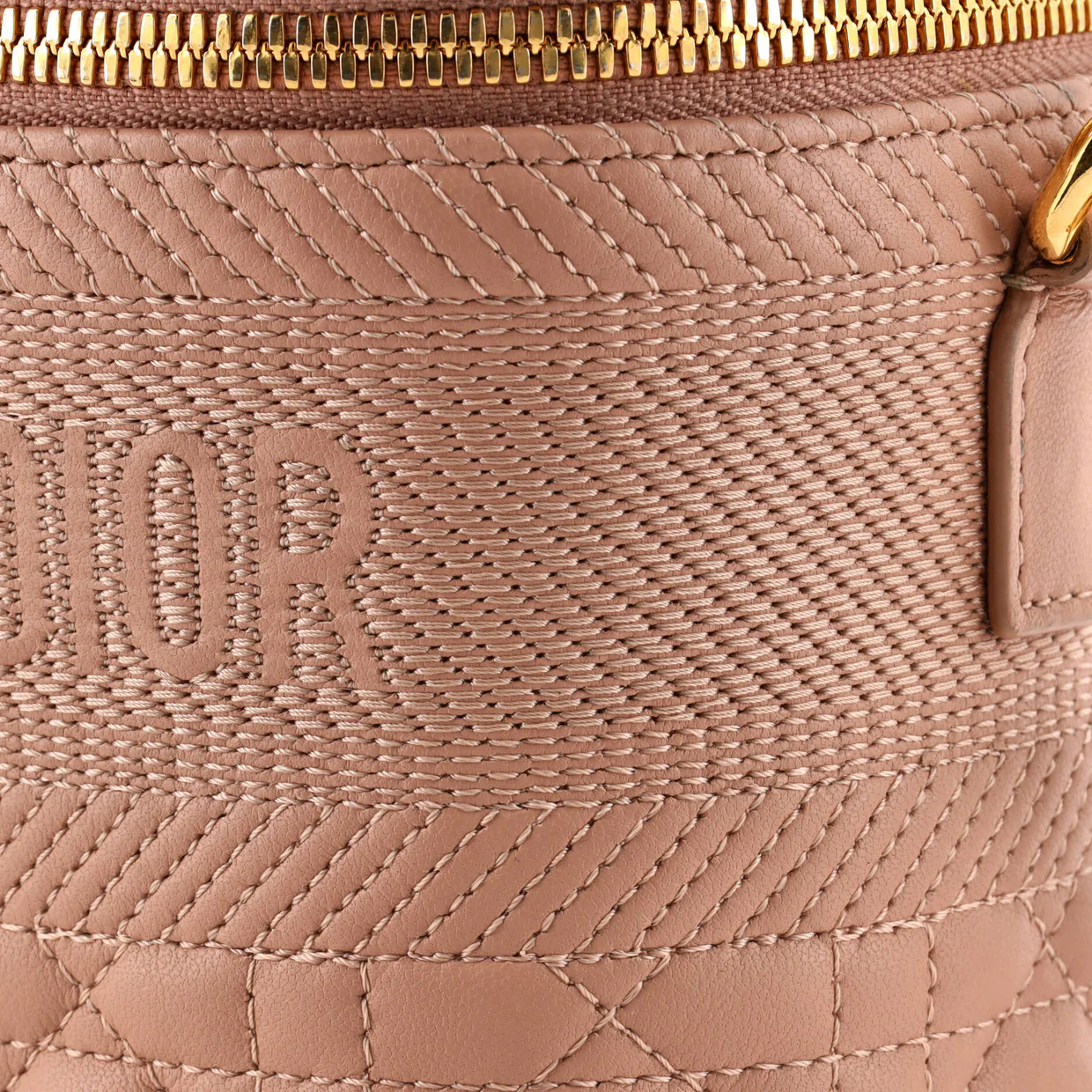 DiorTravel Convertible Vanity Case Cannage Quilt Lambskin Small - Deep Luxury