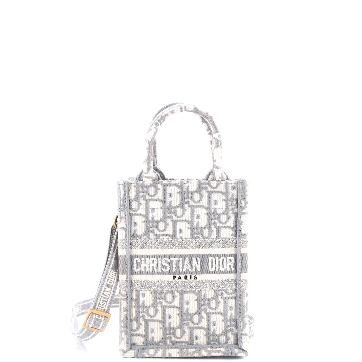 Book Tote Phone Bag Oblique Canvas Mini - Deep Luxury