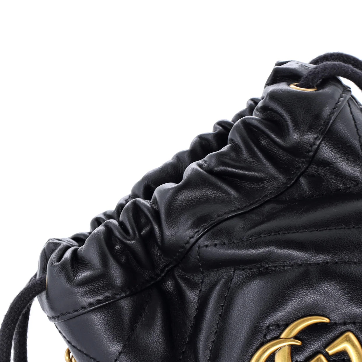 GG Marmont Bucket Bag Matelasse Leather Mini - Deep Luxury